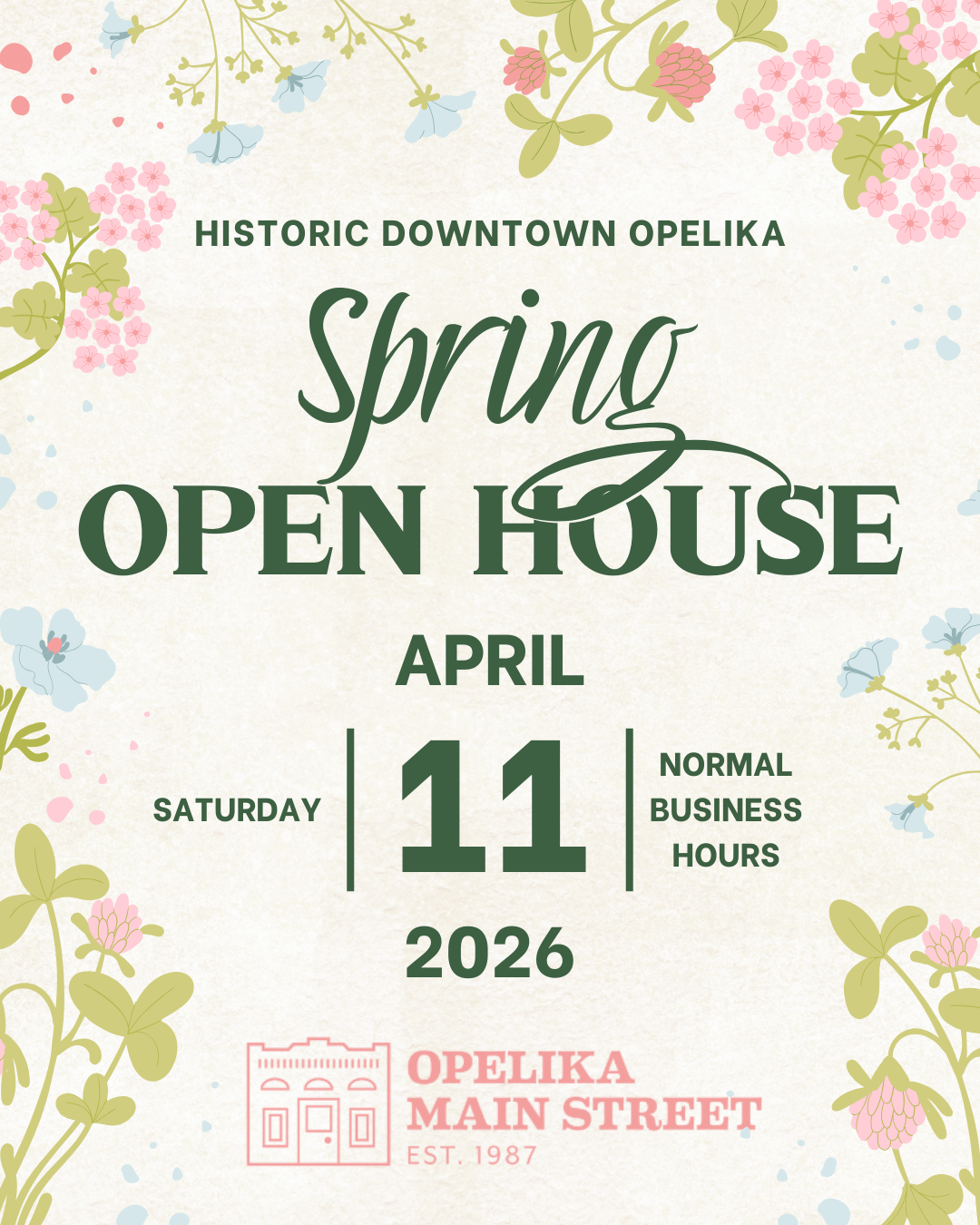 Downtown Opelika to Bloom with Specials and Giveaways During Spring Open House