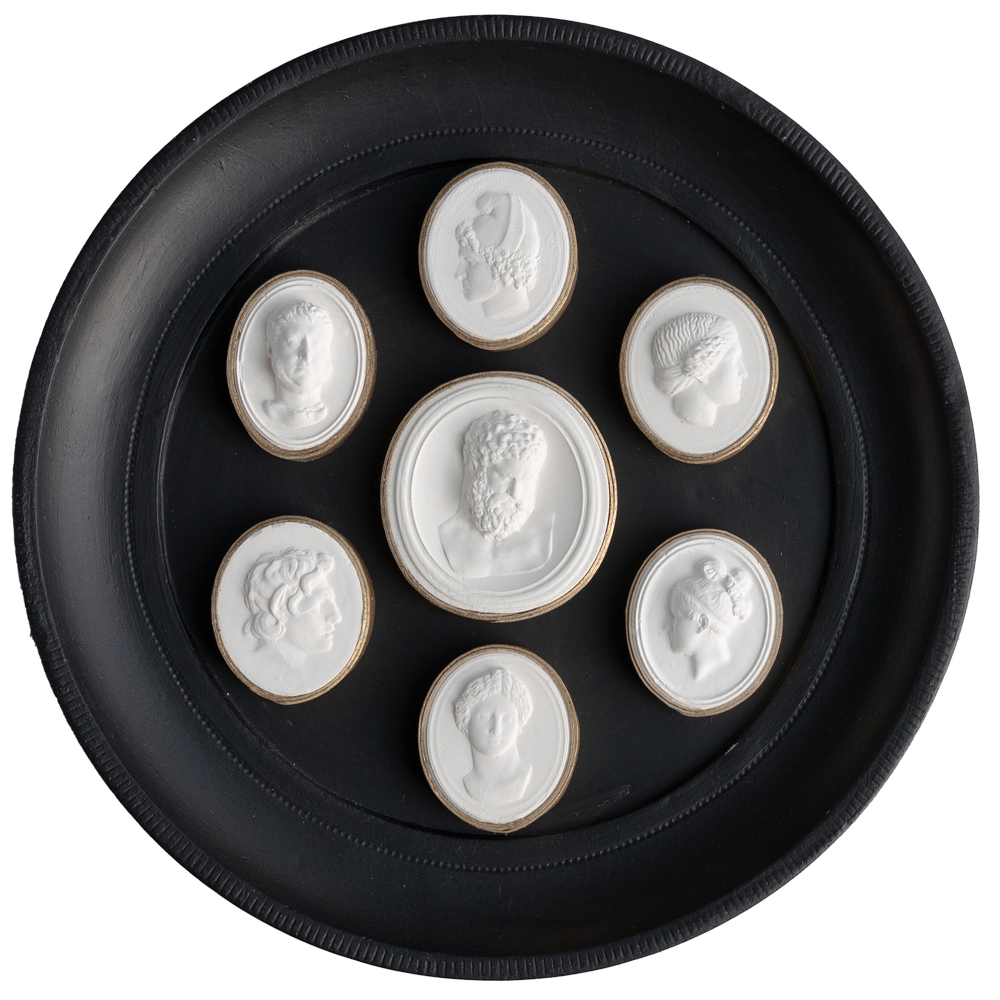 Thalia Large Noir Framed Intaglio STATUETTE thalia-large-noir-framed-intaglio-statuette