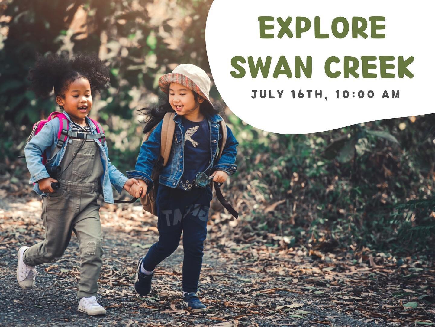 Bring your kids and come explore Swan Creek with us next month! During this family program, we will discover the amazing plant diversity found in Swan Creek. We will learn how the plants work together and why that is important. We will end with a fun