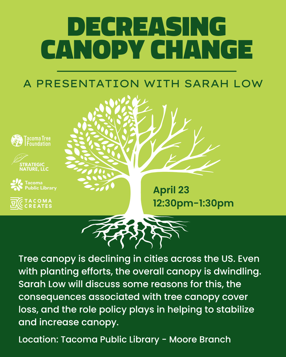 Decreasing Canopy Change - A Presentation with Sarah Low — Tacoma Tree ...