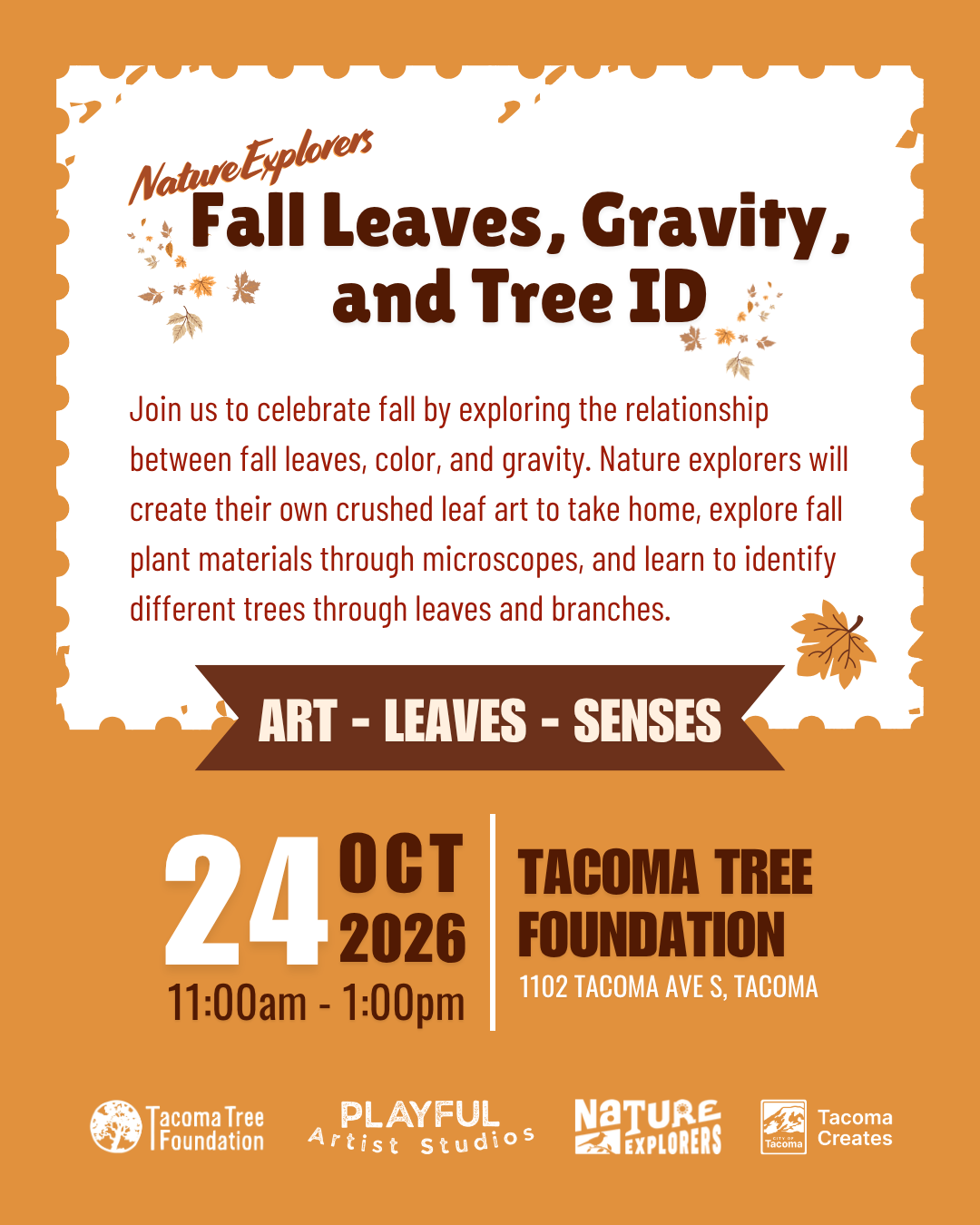 Nature Explorers: Fall Leaves, Gravity, and Tree ID