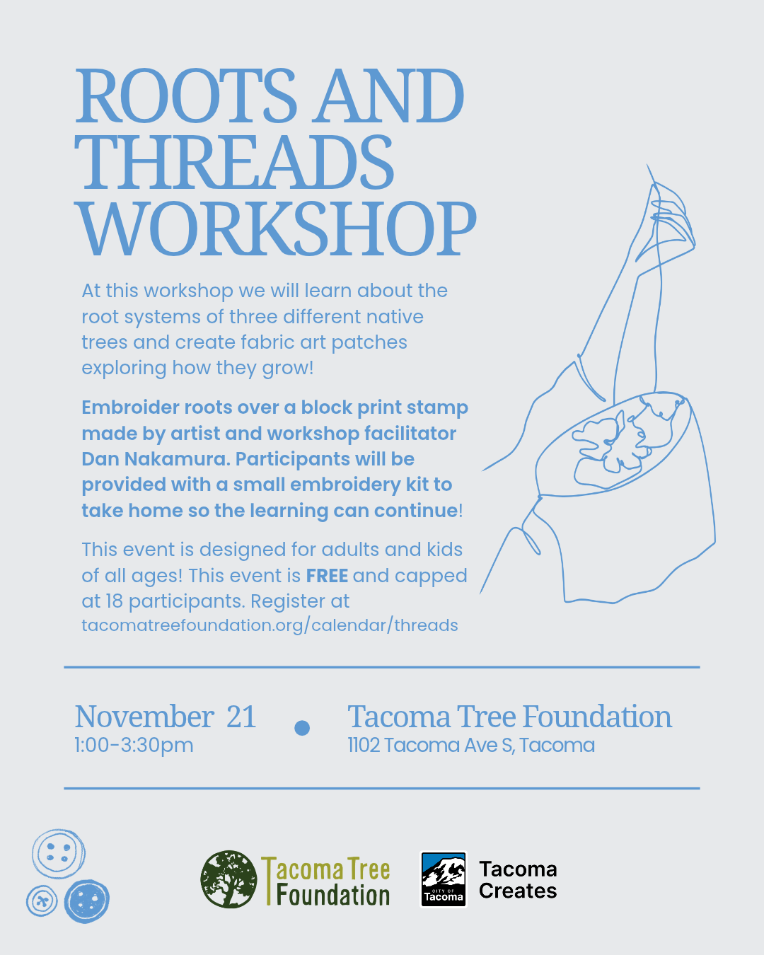 Roots and Threads: An Embroidery Arts Workshop