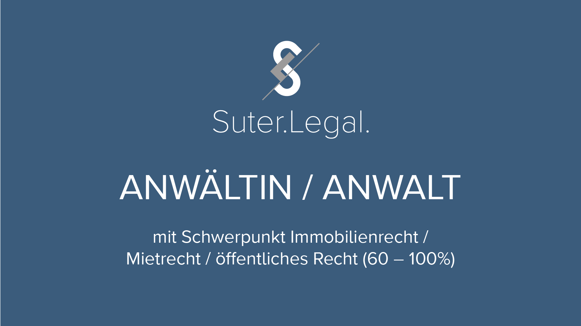 Stelleninserat Anwältin / Anwalt