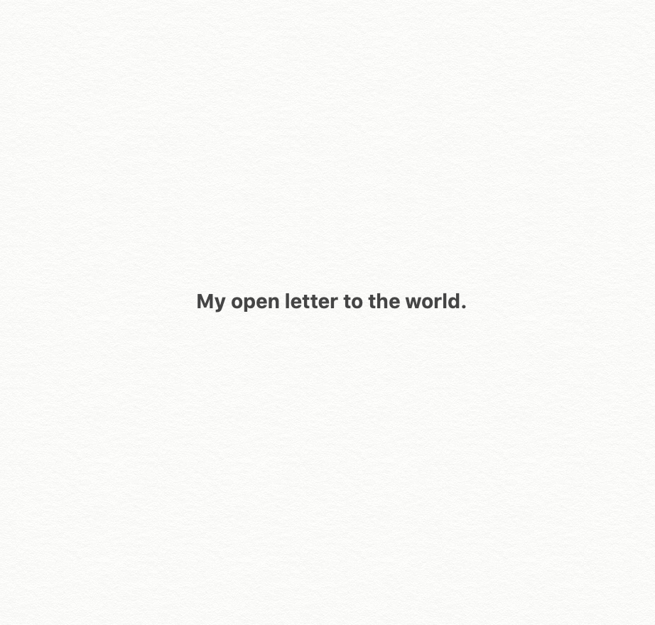 Please, let's be better Human.