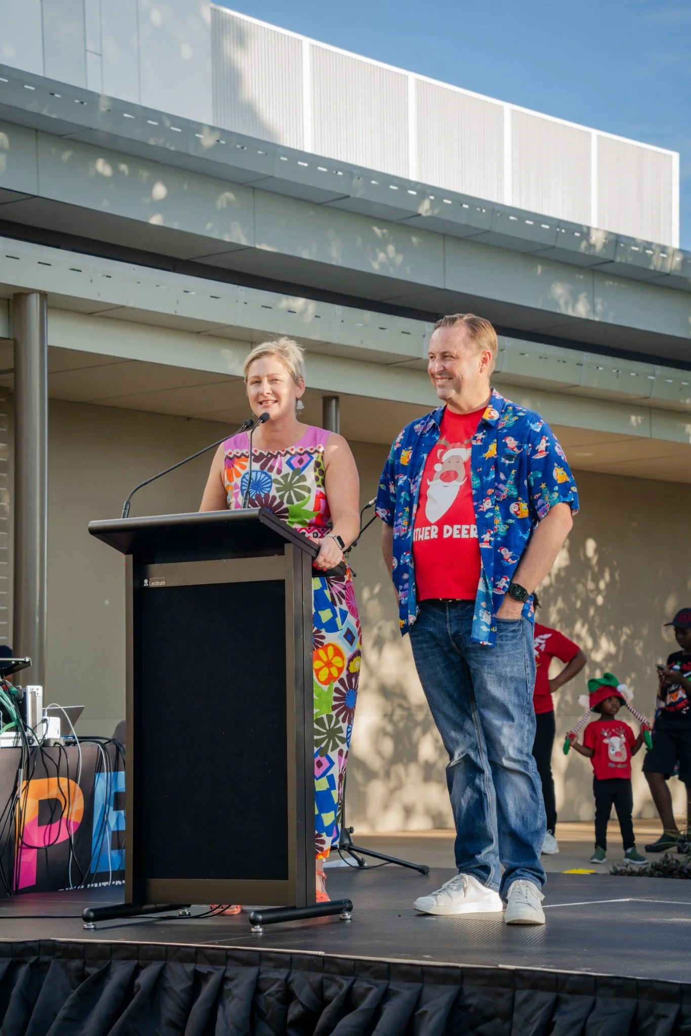 Community entertainment on stage at last year’s fair.