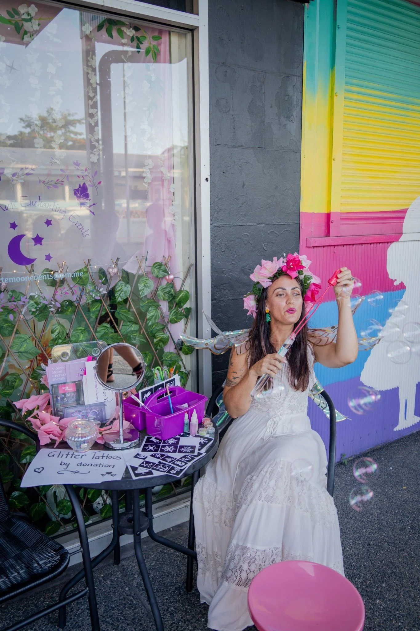 Bubbles and a little fairy magic at last year’s fair.