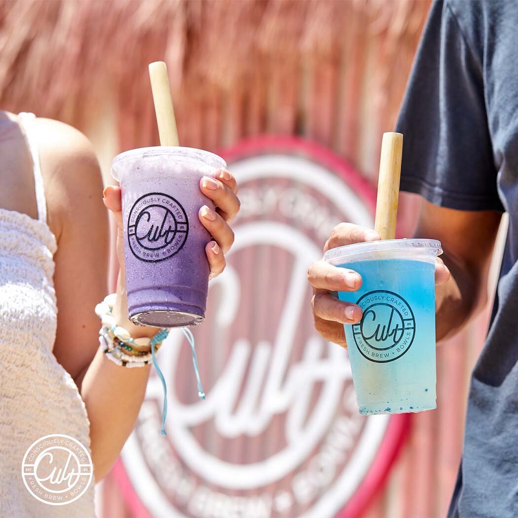 Cult&rsquo;s blueberry shake and blue lemonade are our new favorite drinks this summer!