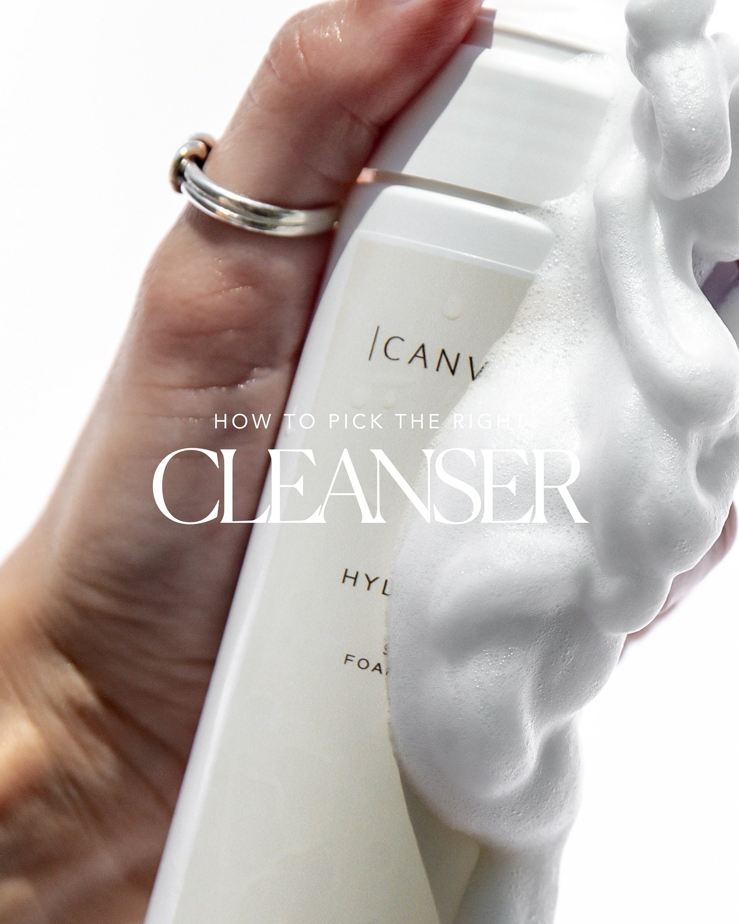 Your Canvas Cleanser Guide 🫧 Our 3 cleansers each serve a different purpose &mdash; here&rsquo;s how to pick the one for you!

We love double cleansing with Glycocleanse first to melt away makeup then following up with Airo before applying our produ