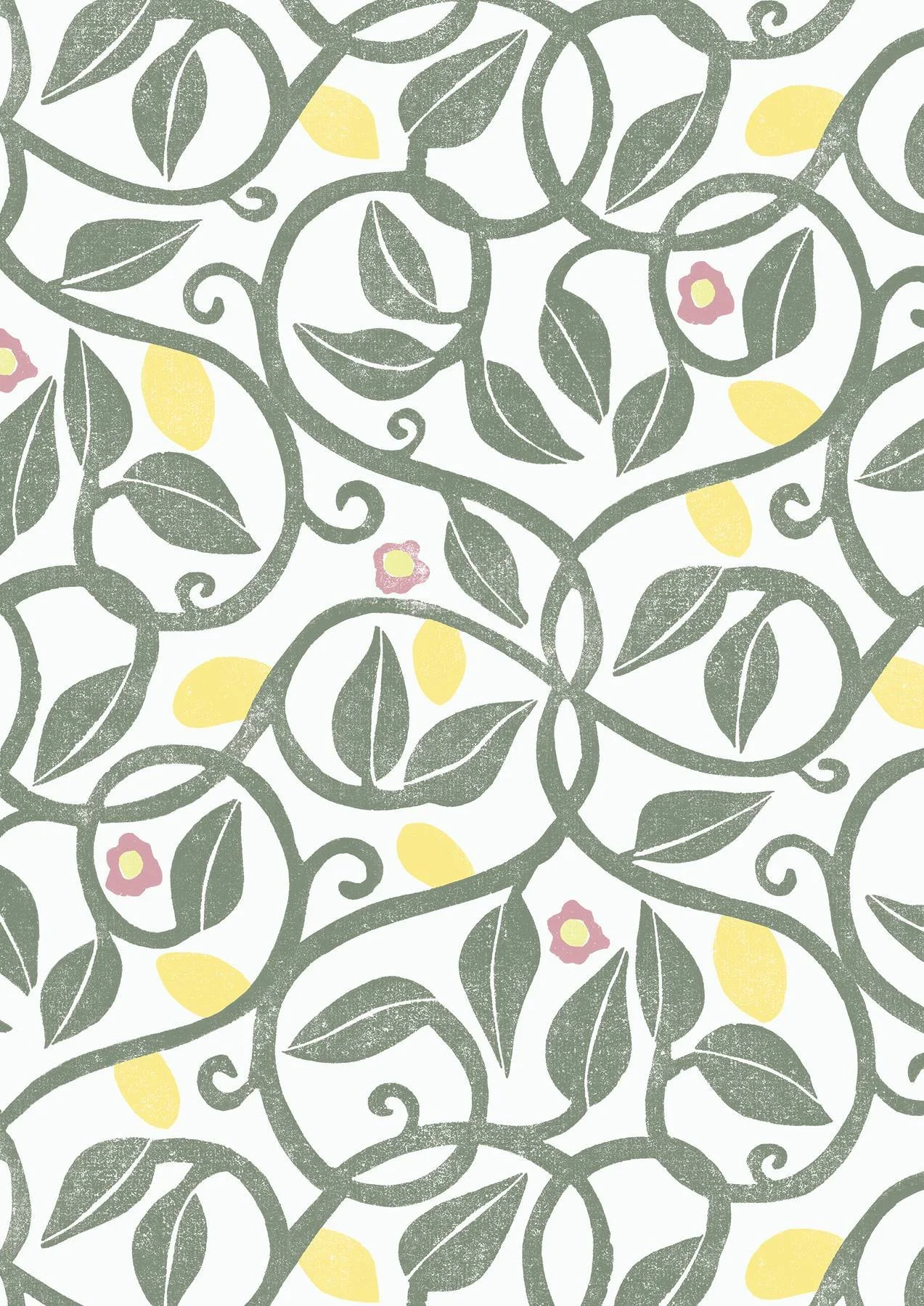 Marjorie Cadet – Linocut Wallpaper
