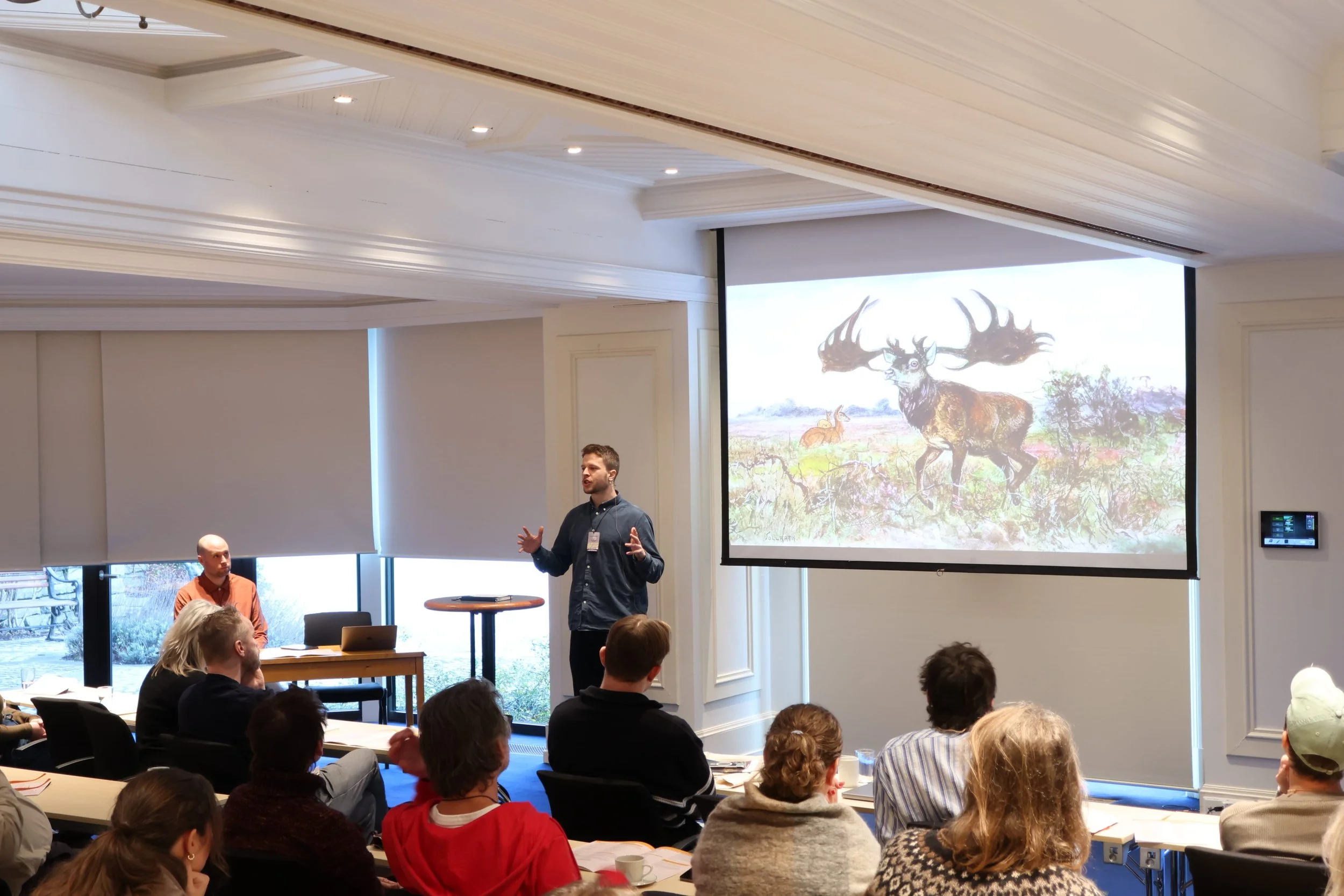  Sverre Kvamme fra Den norske filmskolen gikk til topps i Studentpitchen med prosjektet  Den irske kronhjorten . 