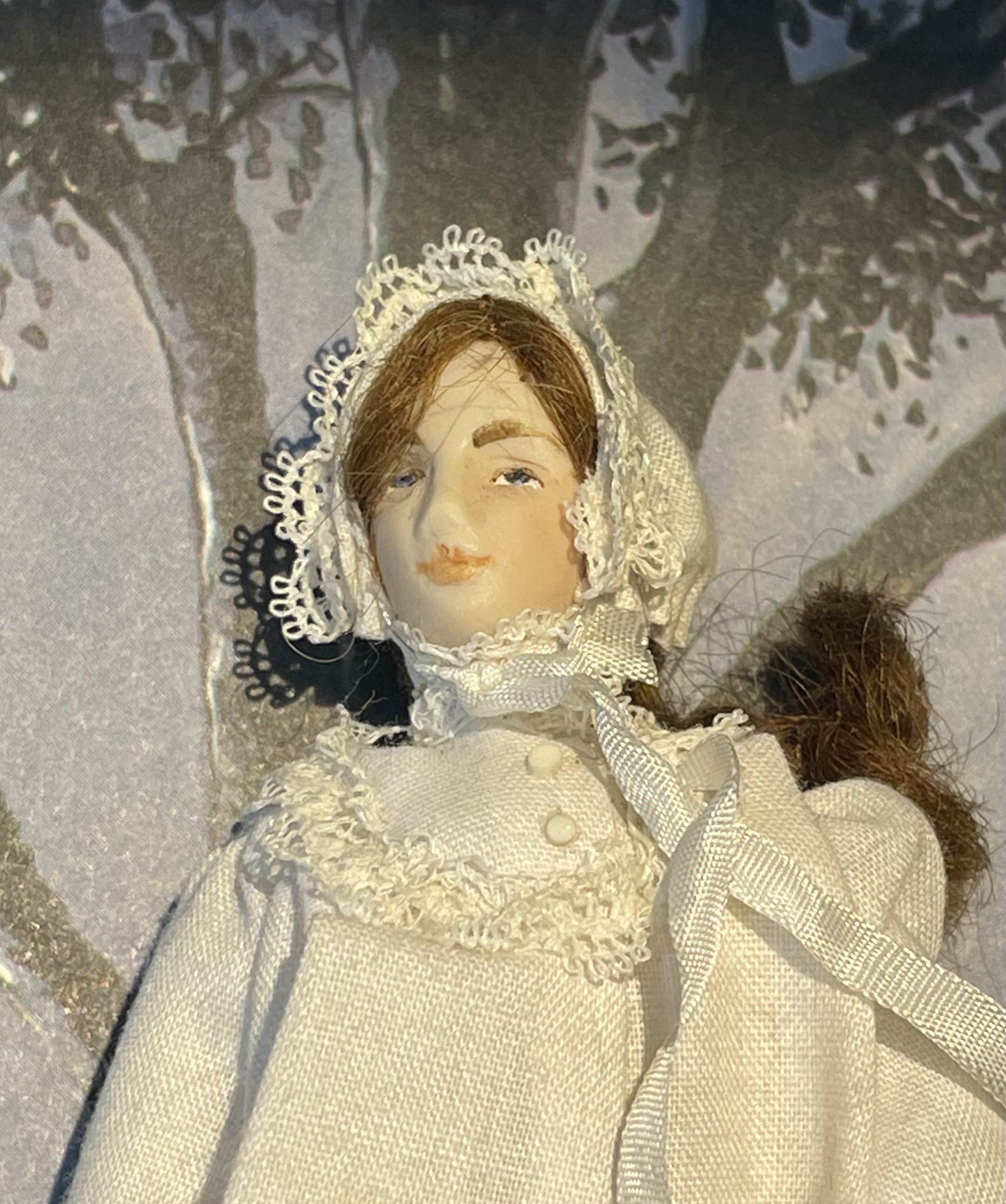 Lady in nightdress