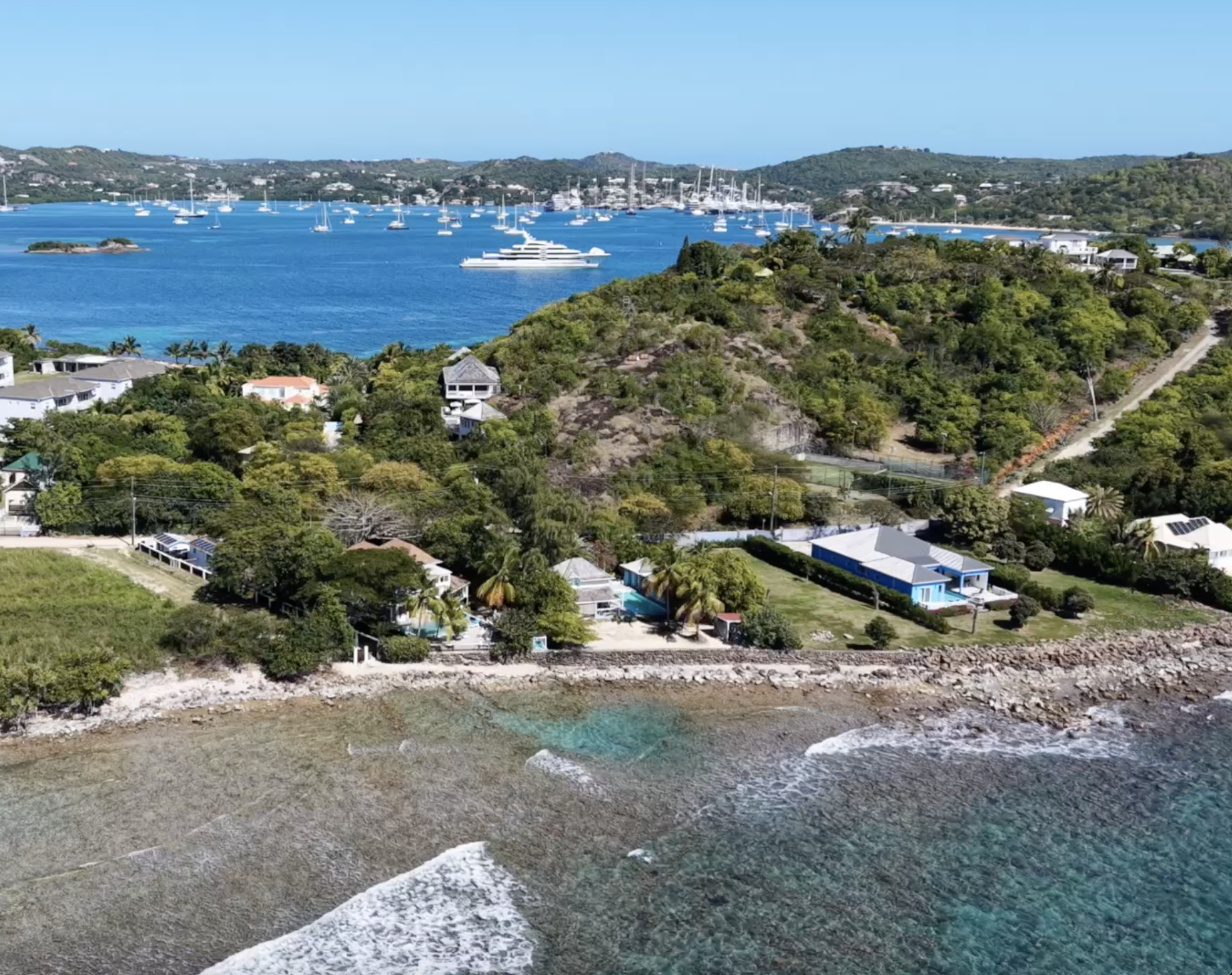 View over English Harbour and Admiralty House