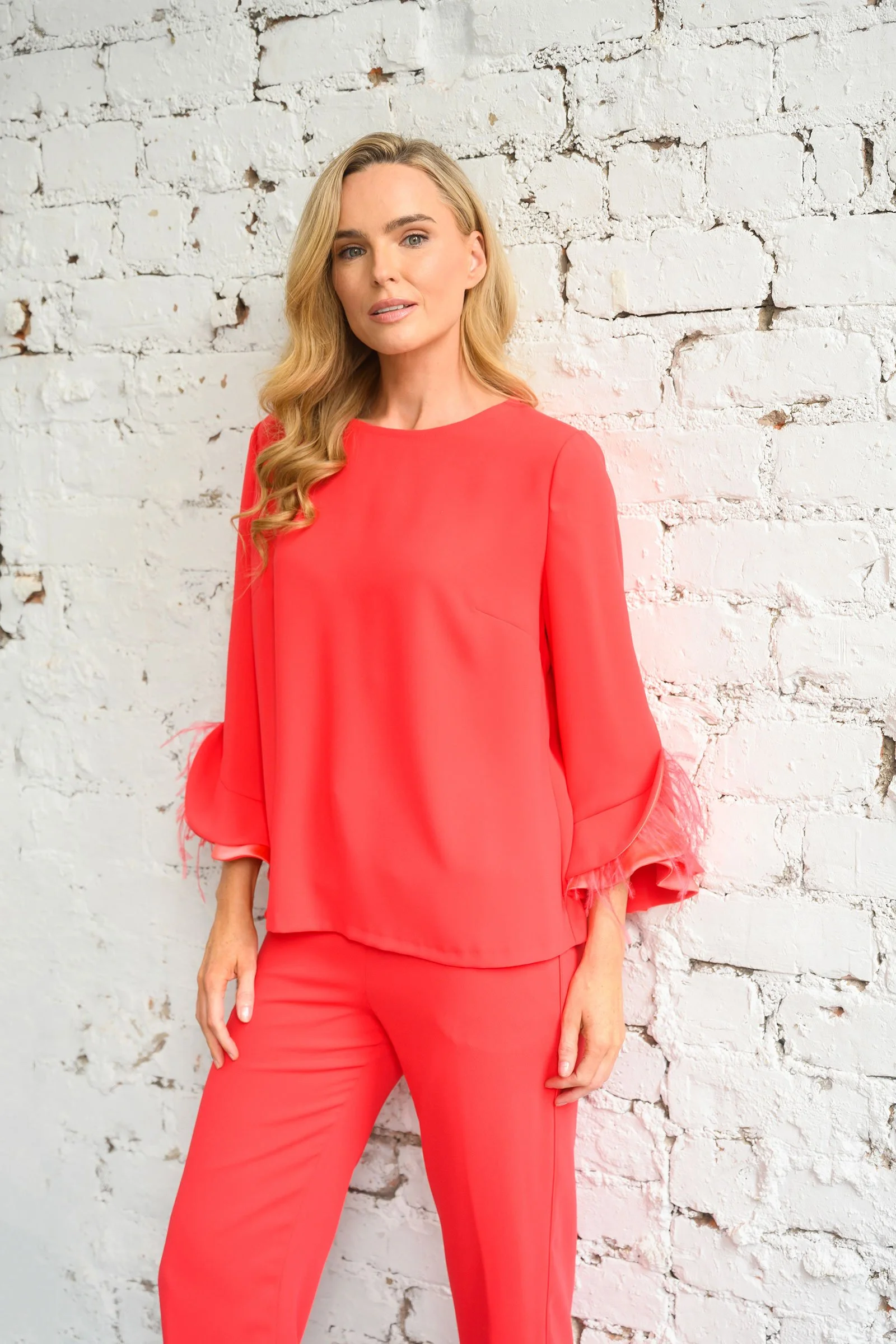 Spring Top in soft red