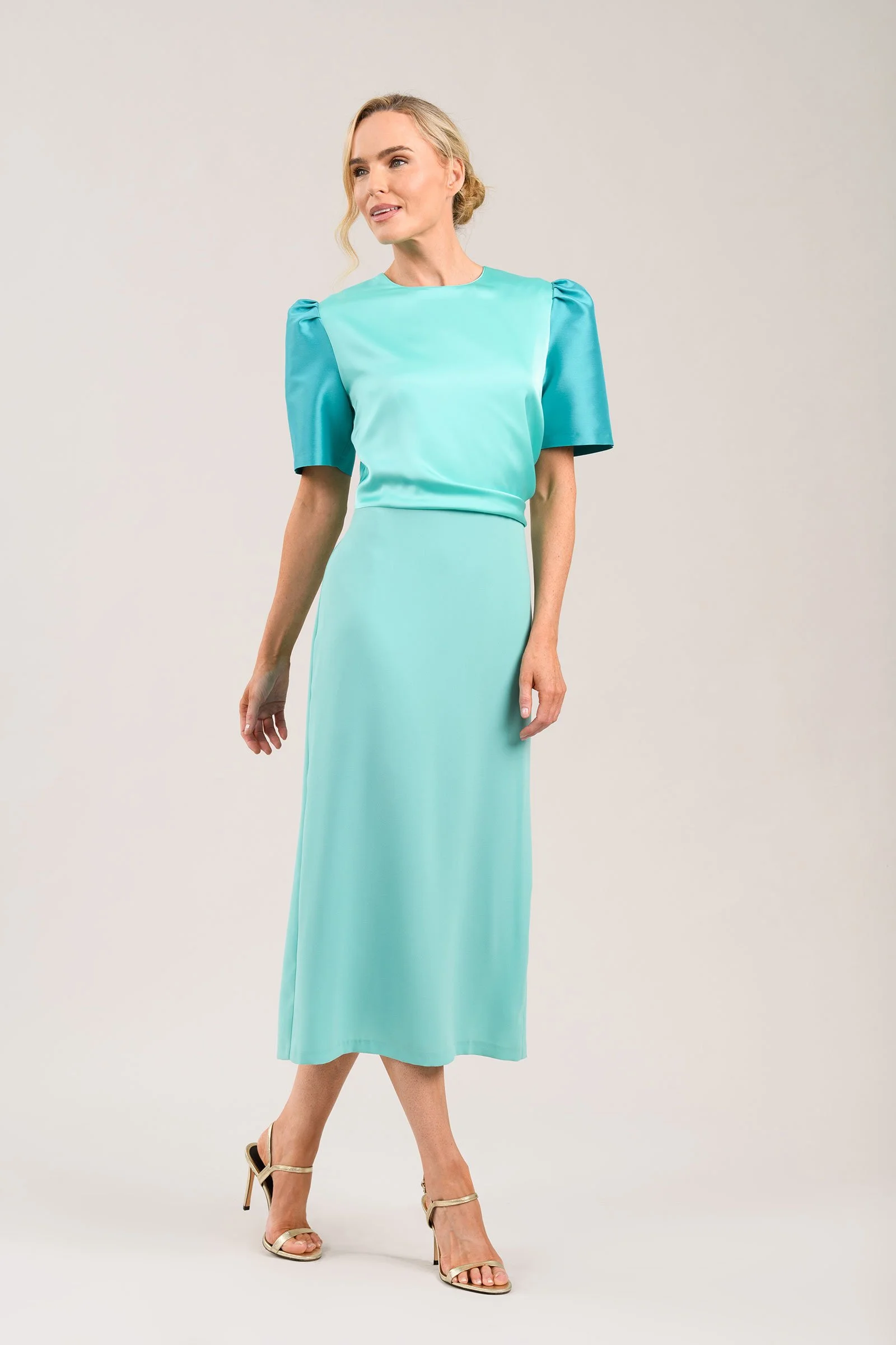 Mermaid Dress in aqua