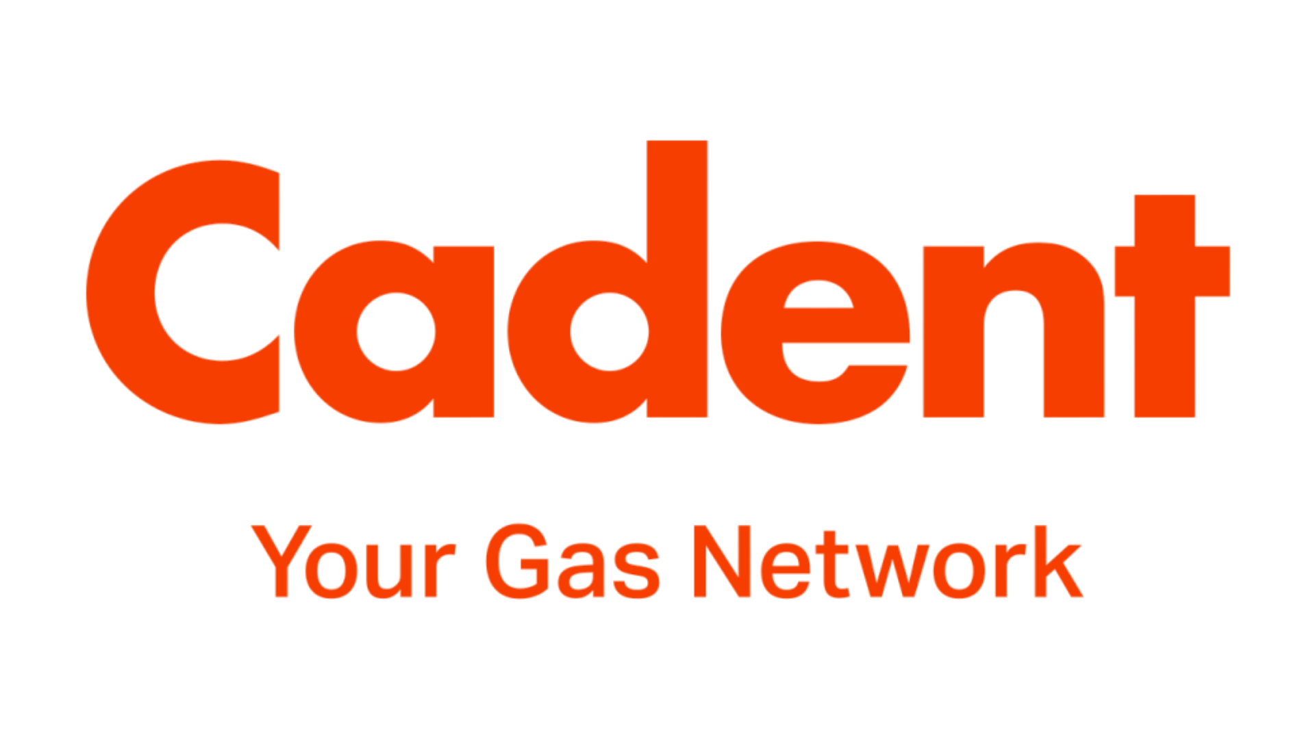 Logo of Cadent Your Gas Network in orange text with tagline underneath.