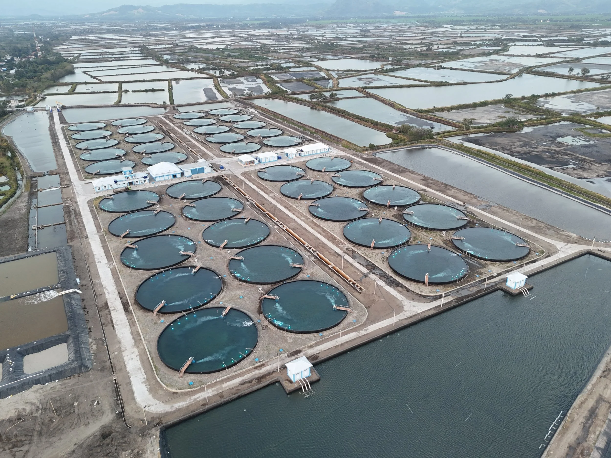 Completed RYNAN Aquaculture Project in Indonesia (Pinrang) - Construction of 40 ponds