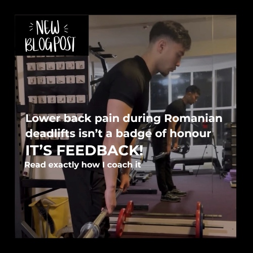 Lower Back Pain During the Romanian Deadlift?