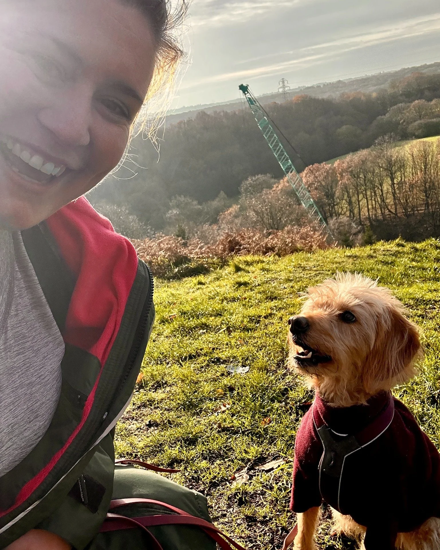 Always love a walk with Luna bug 🐾