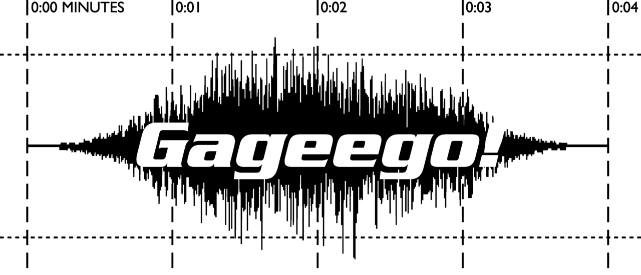 The image features the word "Gayeego!" in bold, white stylized text against a black background.