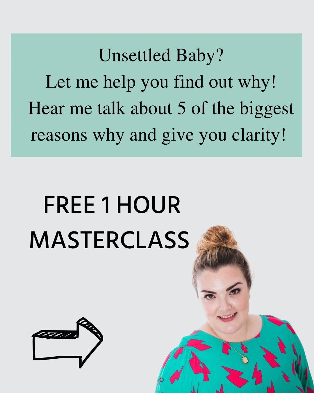 If your interested in how The Settled Baby Method can help you then attend my FREE masterclass on Monday 18th July at 10am where I talk about the top 5 things that may be causing your baby to reflux, struggle with wind, wake frequently and cry excess
