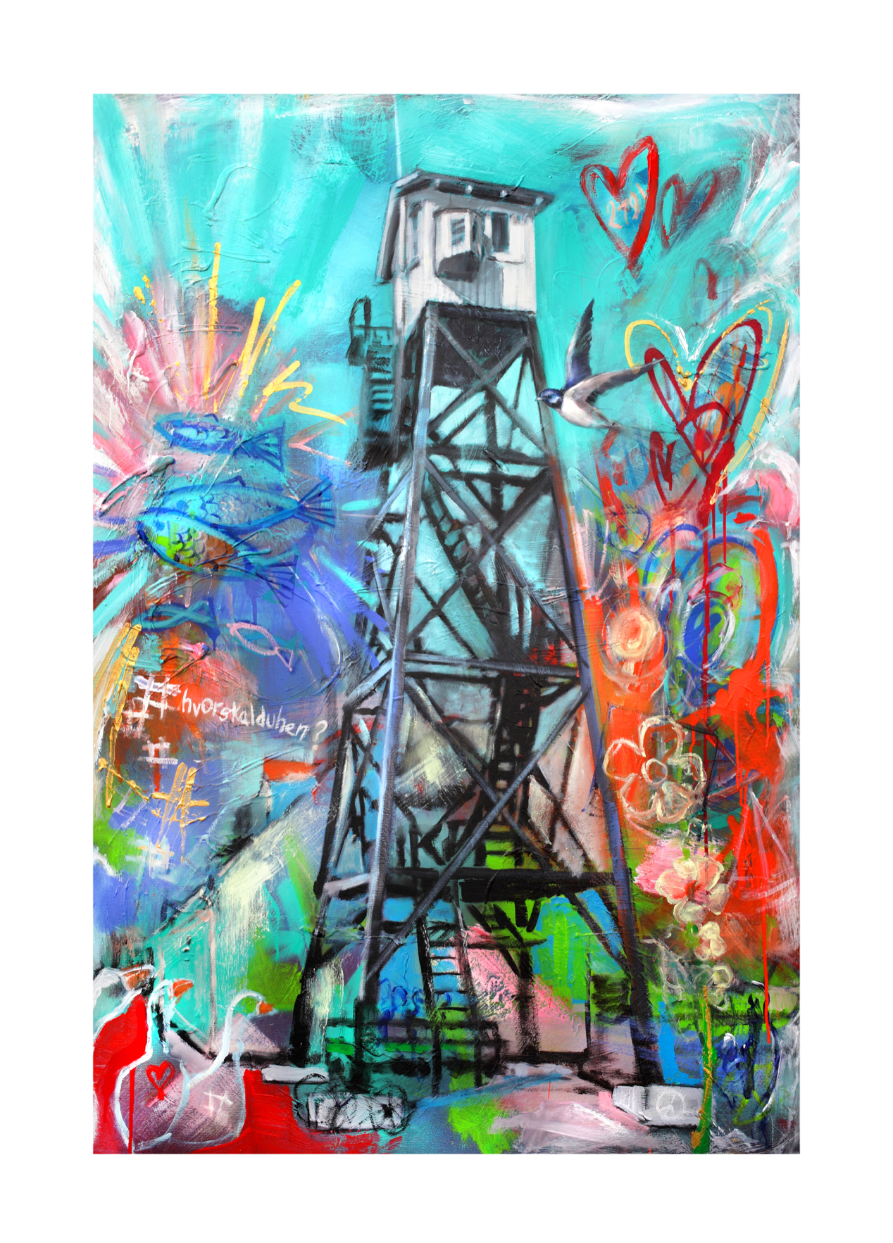 Dragør Lodstårn, 50 x 70 cm. Klik for at se fuld størrelse.