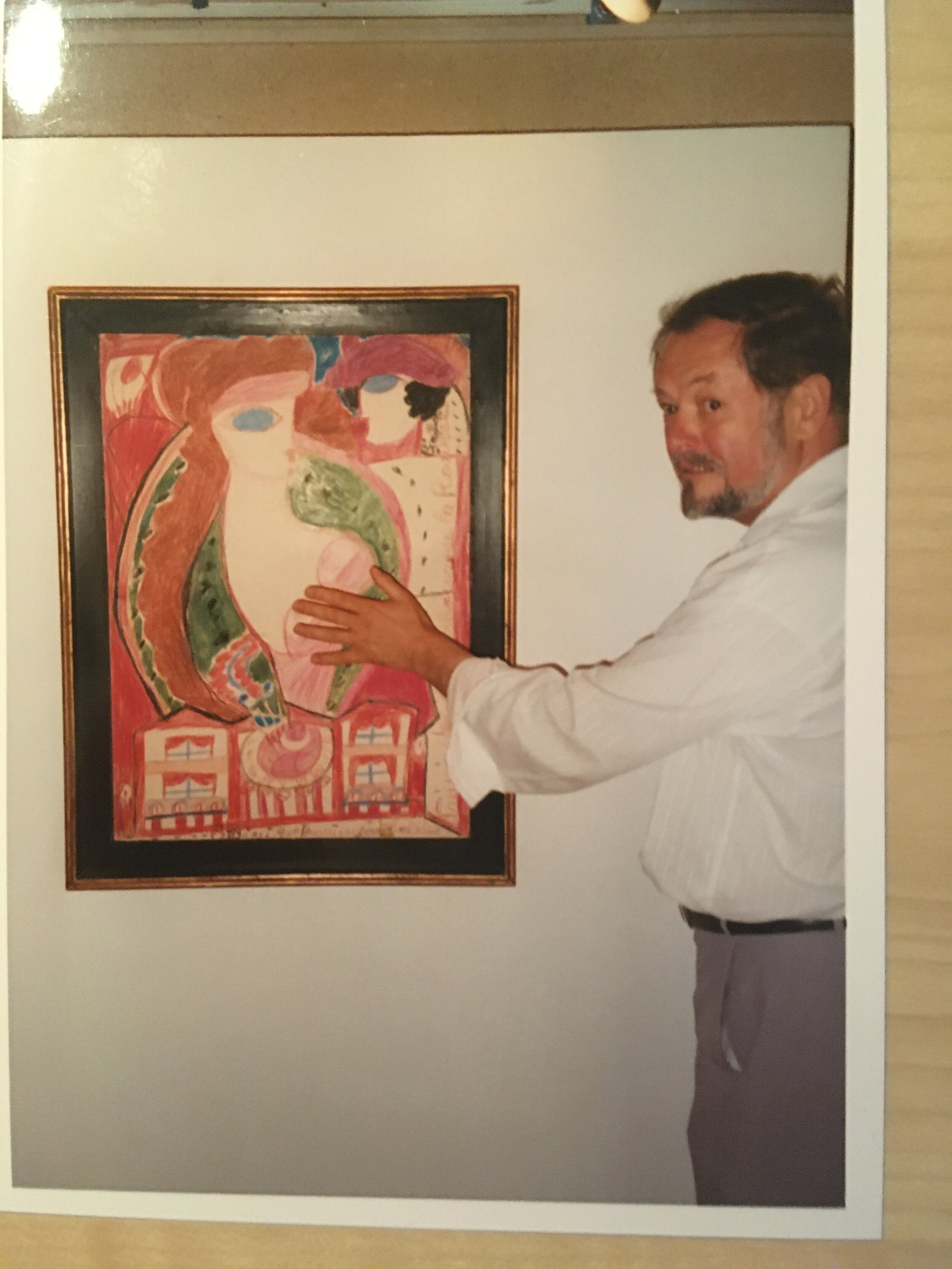 Roger with an Aloise Corbaz artwork 