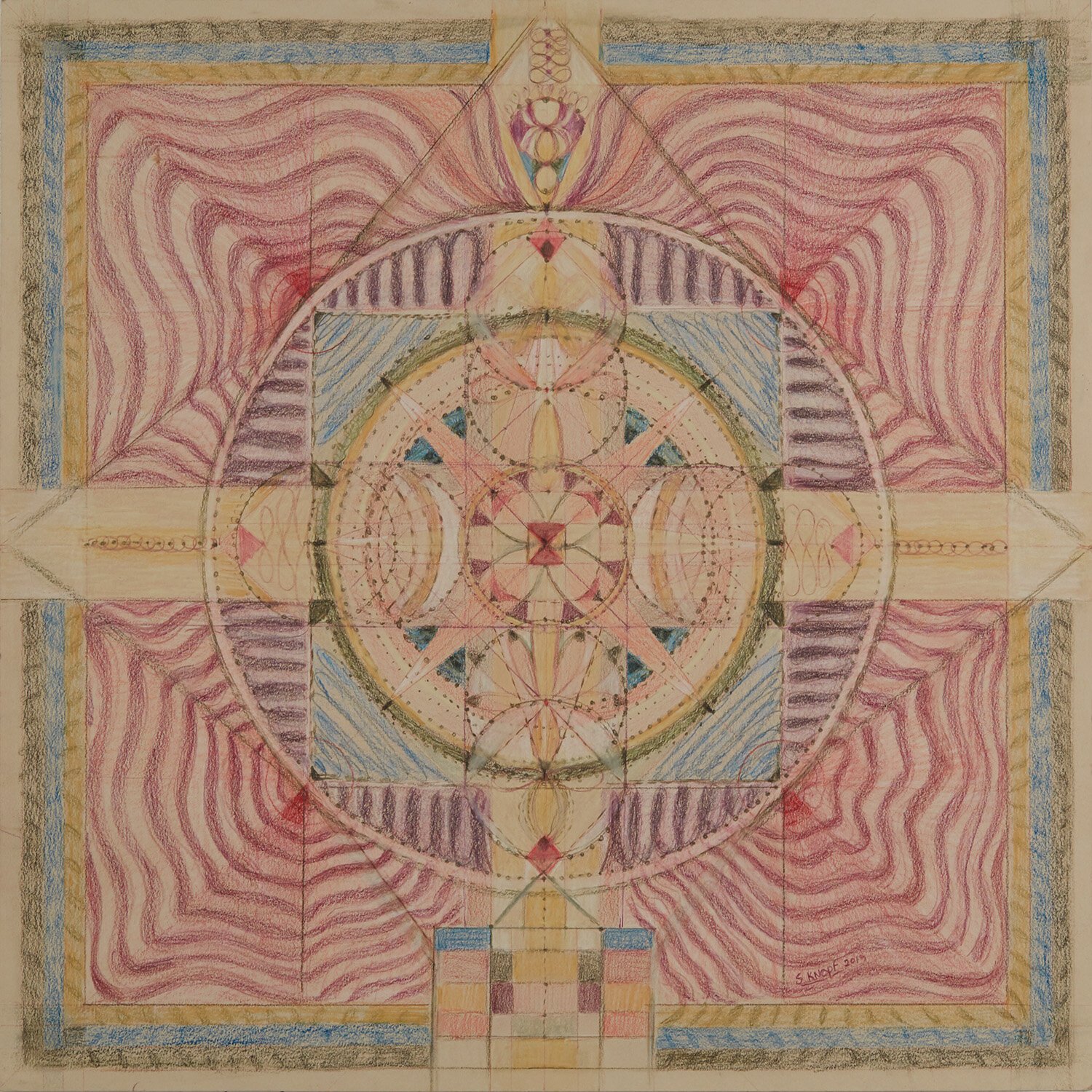 Serie "Meditation" No. 3, 2019, 19.5"x19.5"
