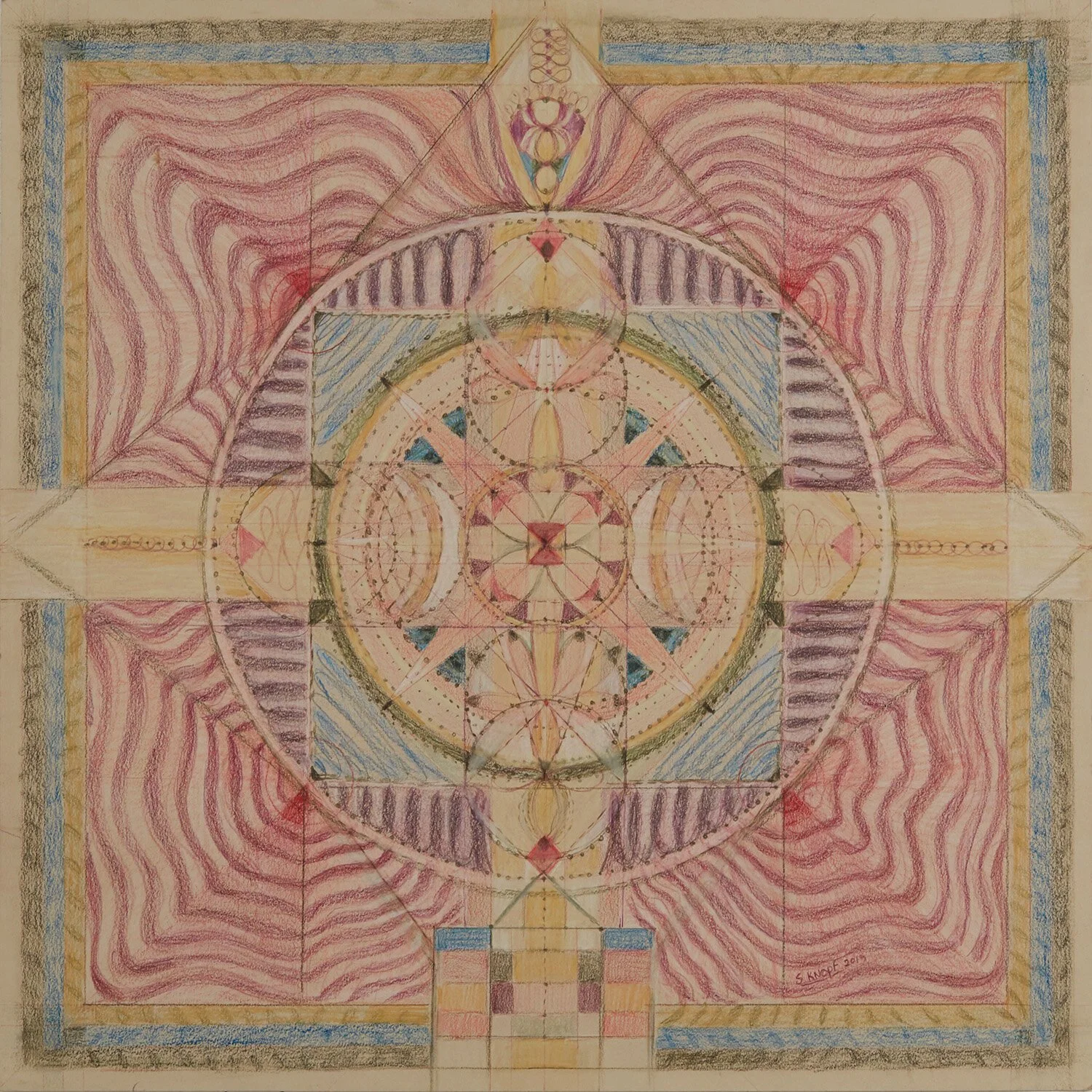 Serie "Meditation" No. 3, 2019, 19.5"x19.5"