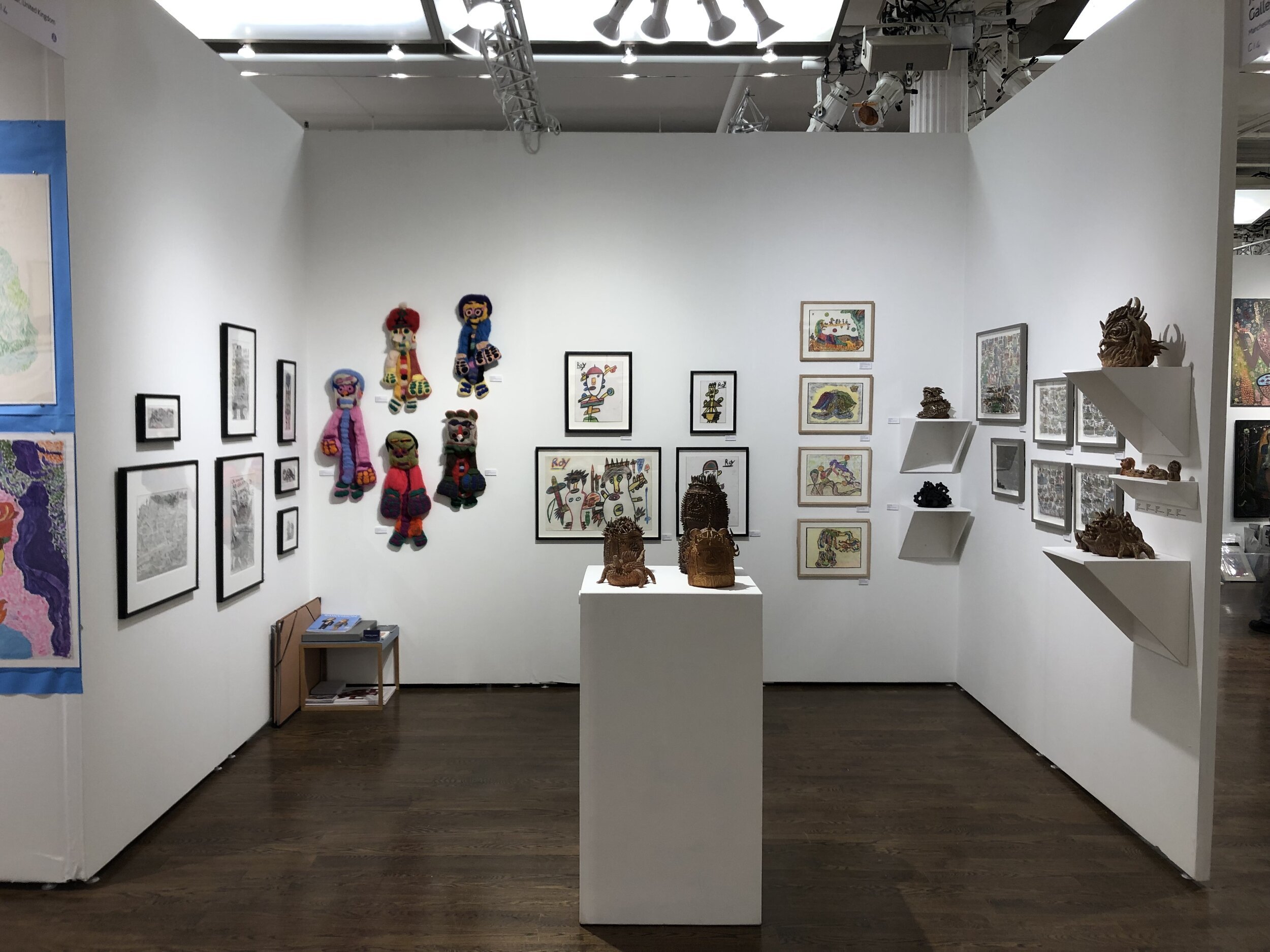   Booth at Outsider Art Fair New York 2020  