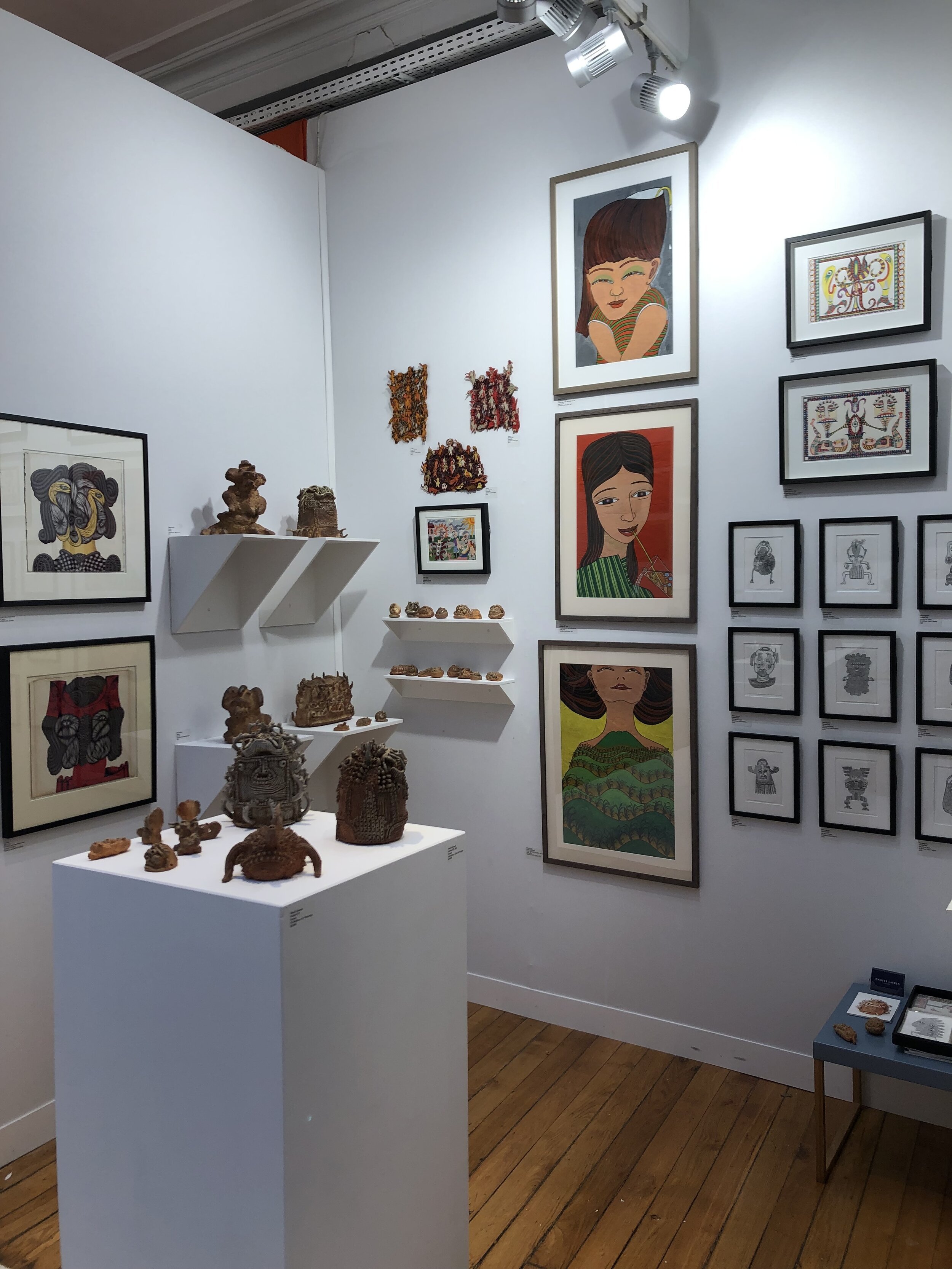   Booth at Outsider Art Fair Paris in 2019  