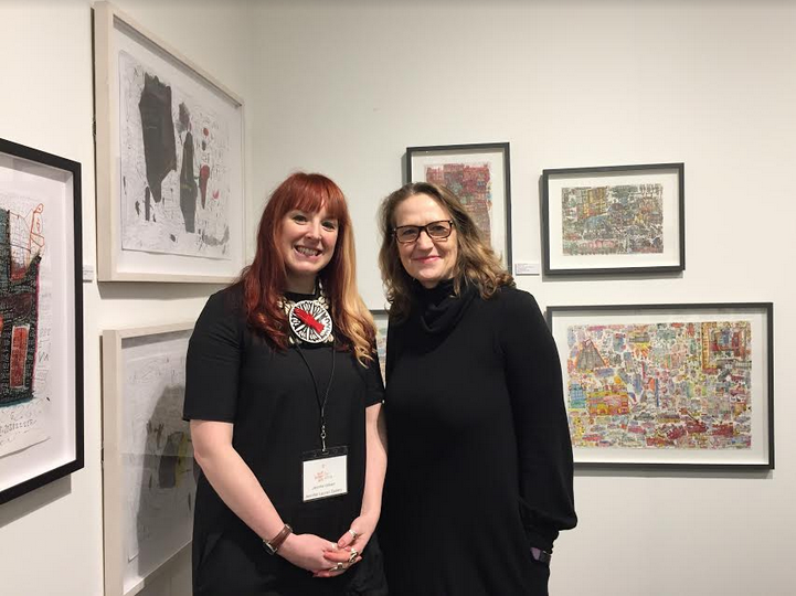   Jennifer and Vivienne Roberts on her 2019 booth  