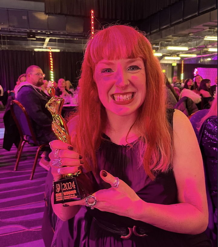 JENNIFER WINS ART, CULTURE AND HERITAGE CHAMPION AWARD