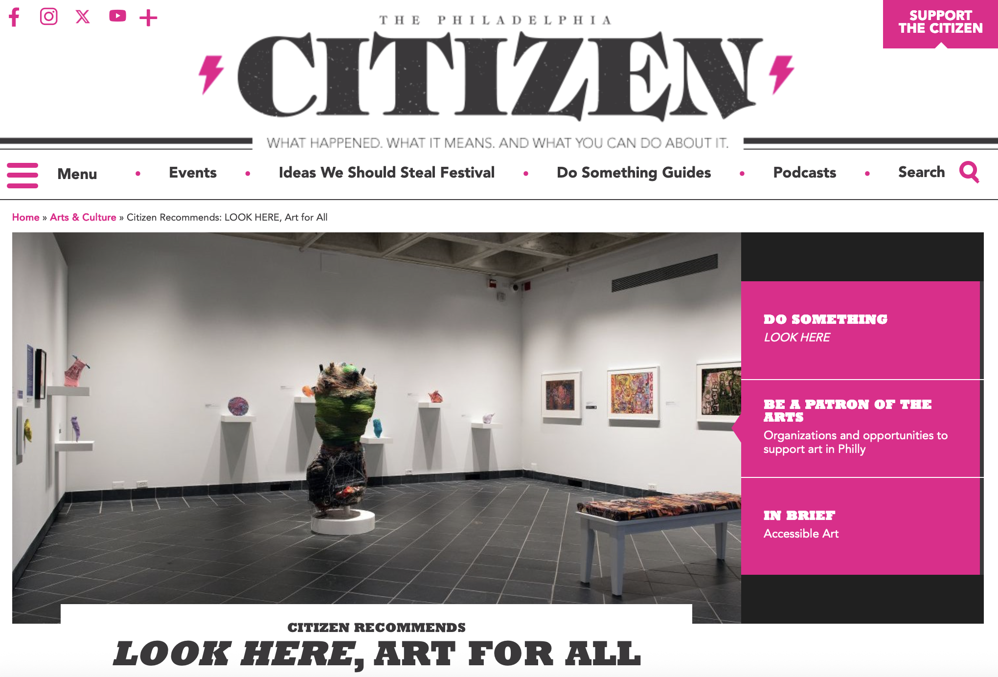 “these features aren’t just nice to have; they’re essential to making the art world less exclusive” | philadelphia
