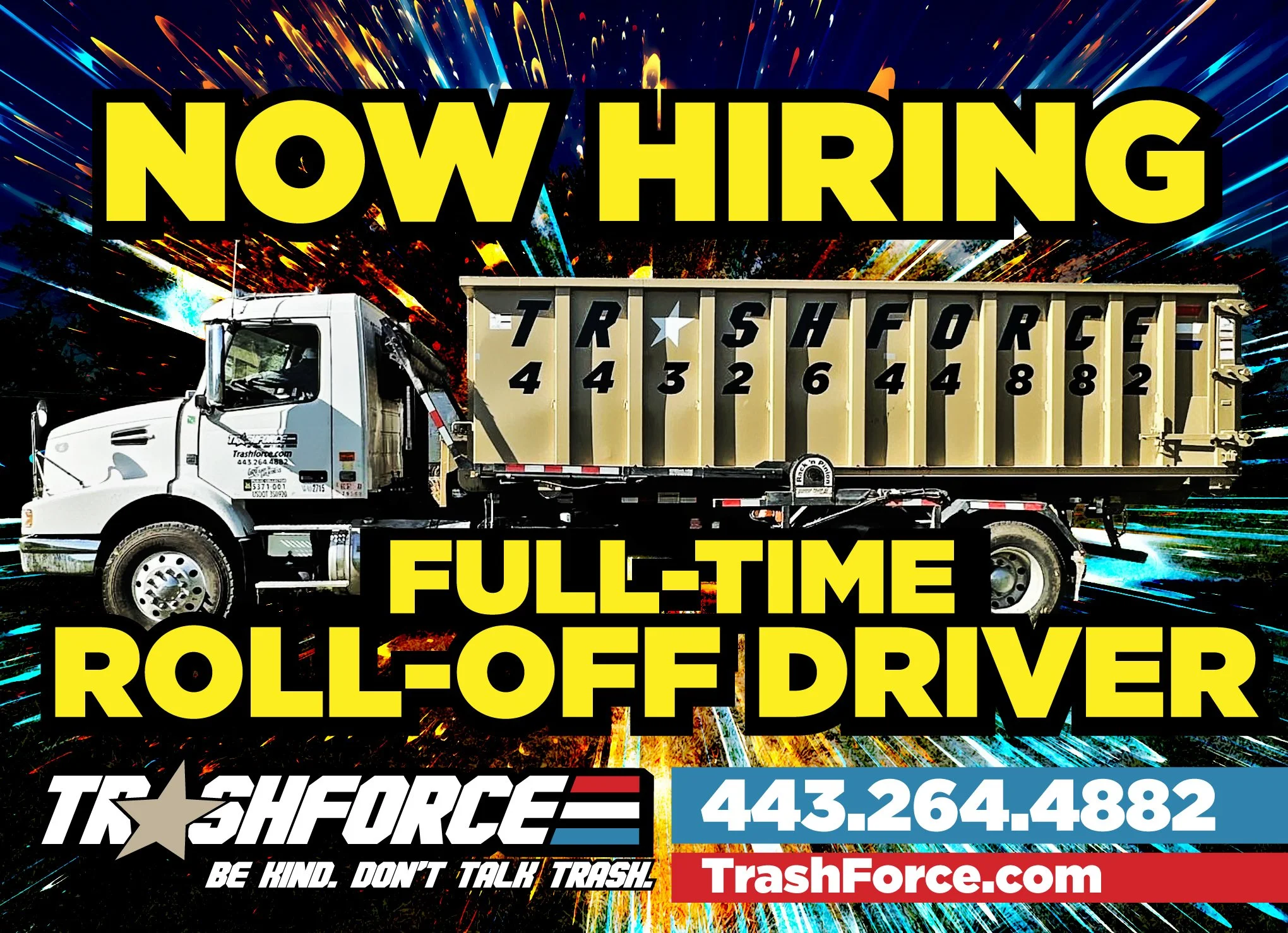hiring a roll-off driver eastern shore, maryland