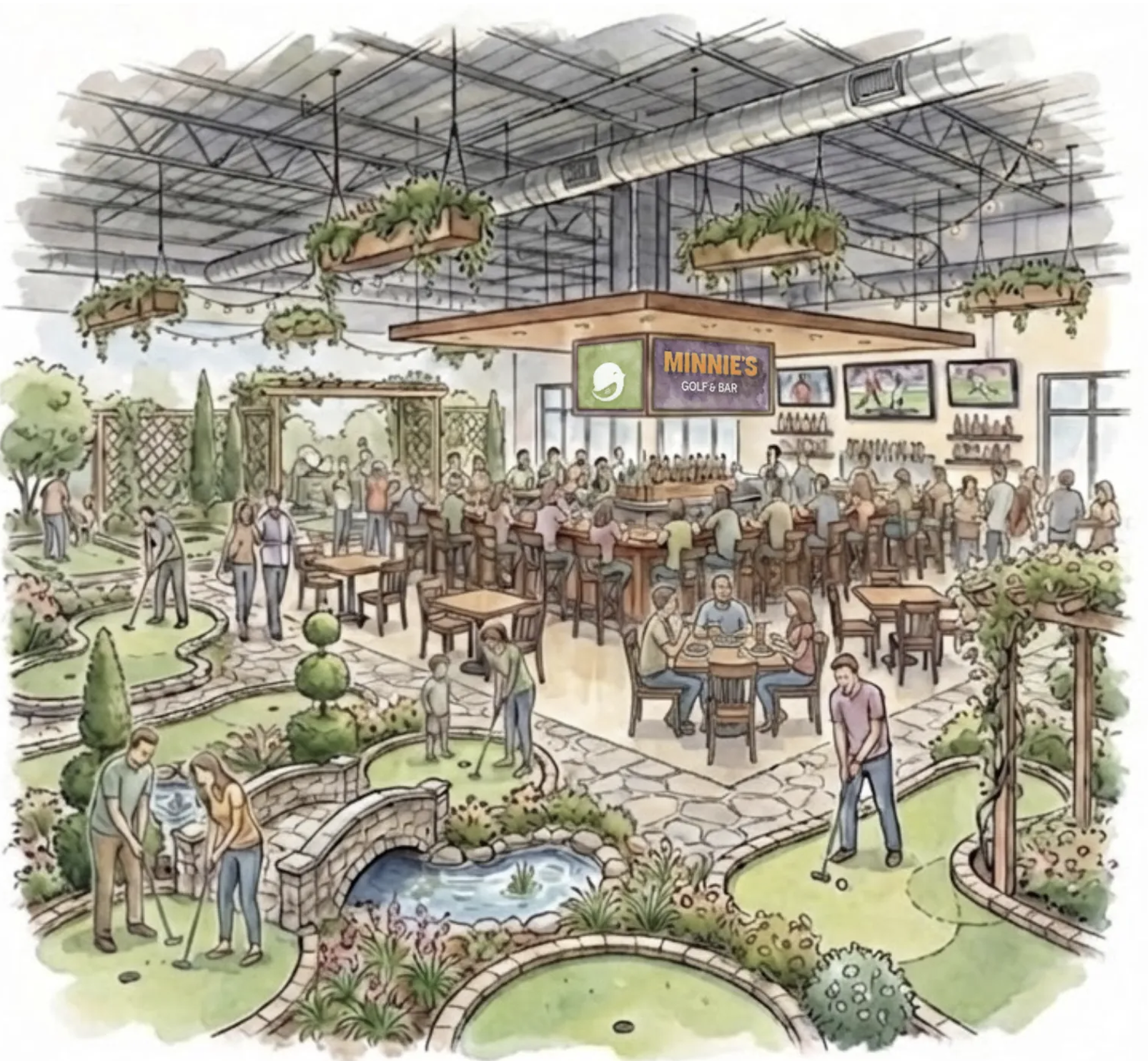 Minnie's Golf & Bar - Urban Supply - Birmingham, AL