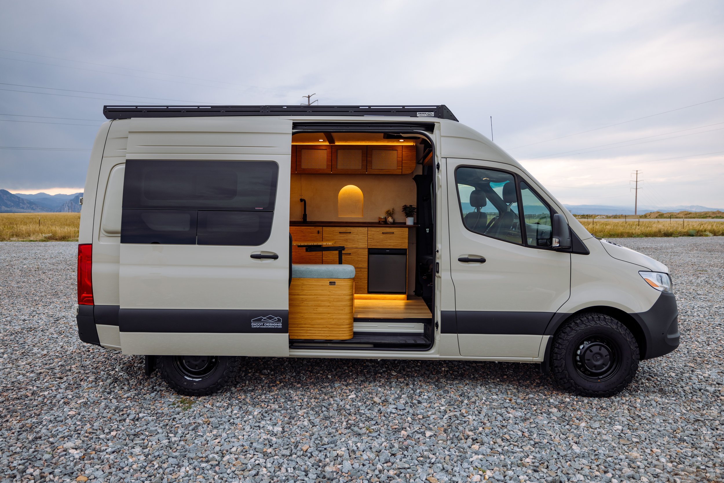 Exterior Side View Mercedes Benz Sprinter Including Landscape