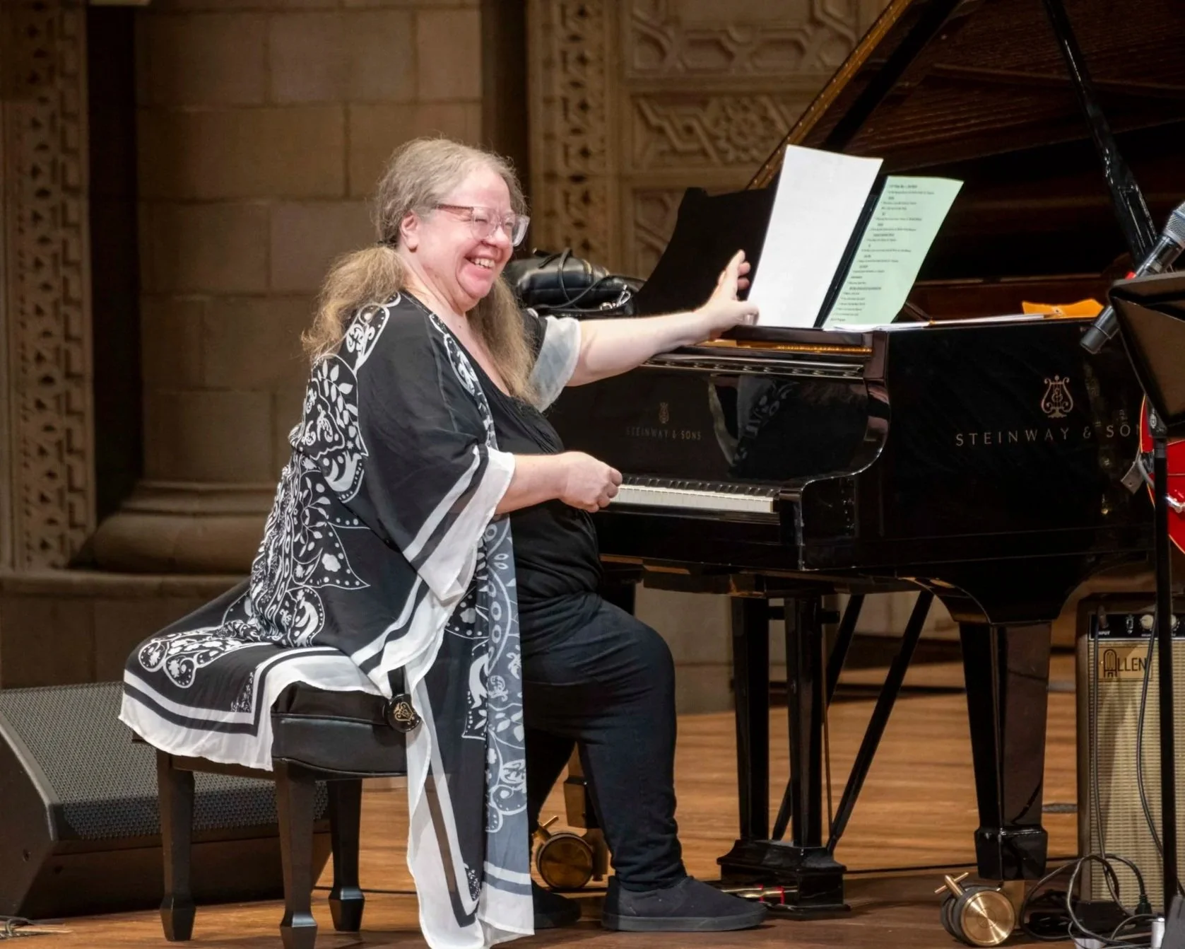 Jackie Warren at the piano at the Maltz Performing Arts Center, 5.1.2026; Photo credit: Doug Klein