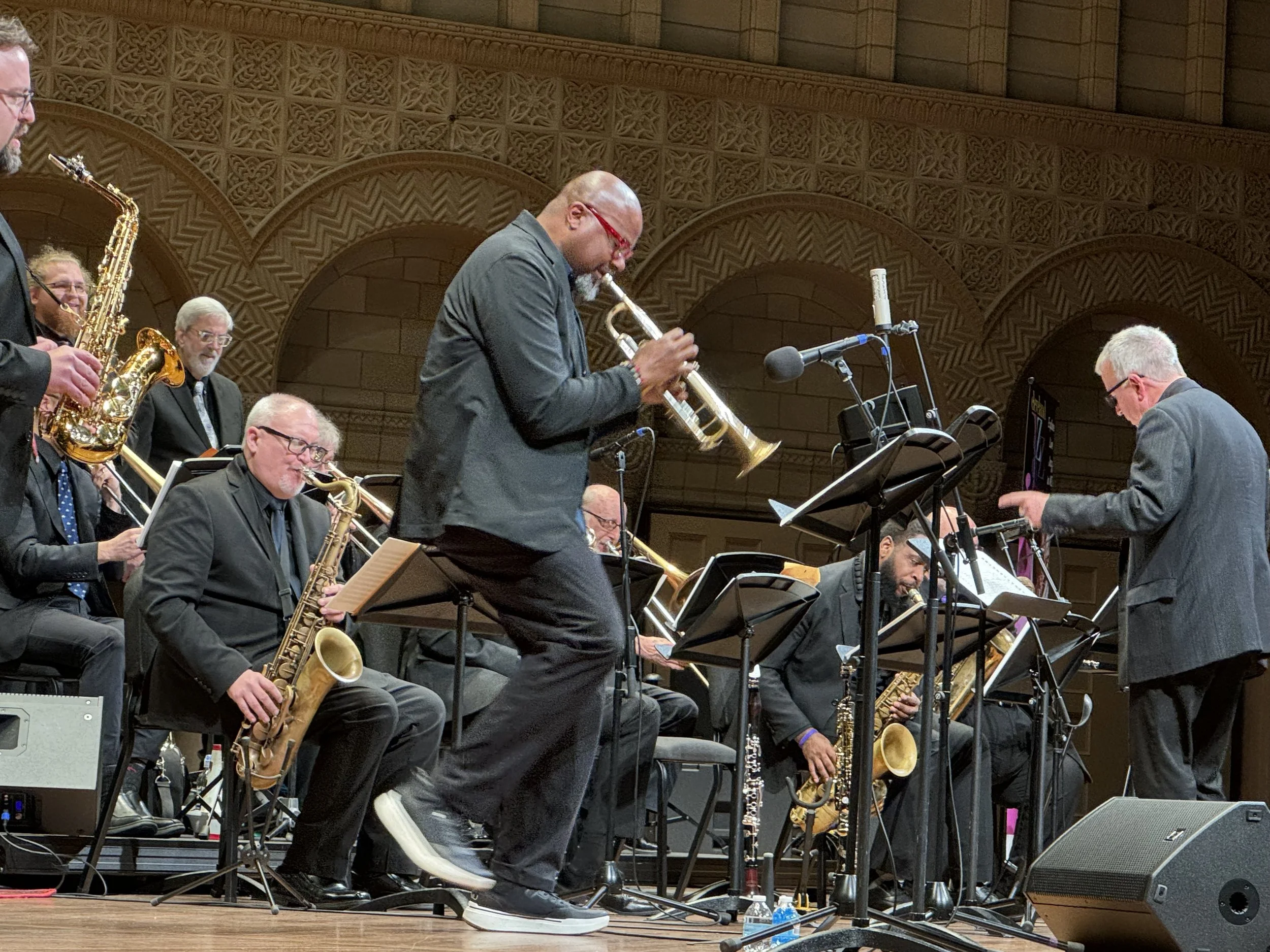 CJO performing at the Maltz Performing Arts Center, with guest artist trumpeter Sean Jones