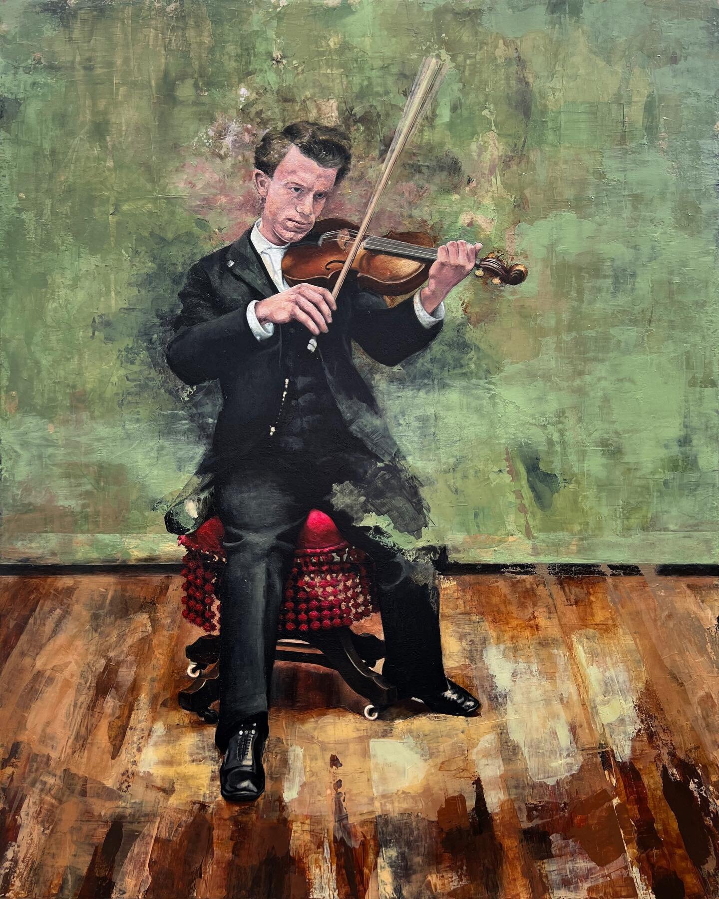 I spent over 100 hours on this painting. And I think I started it around January 2023. Glad it&rsquo;s finished. Going forward, I&rsquo;ll be doing small studies of compositions to reduce the amount of guess work. 

&ldquo;Strings&rdquo;
2023
Oil on 