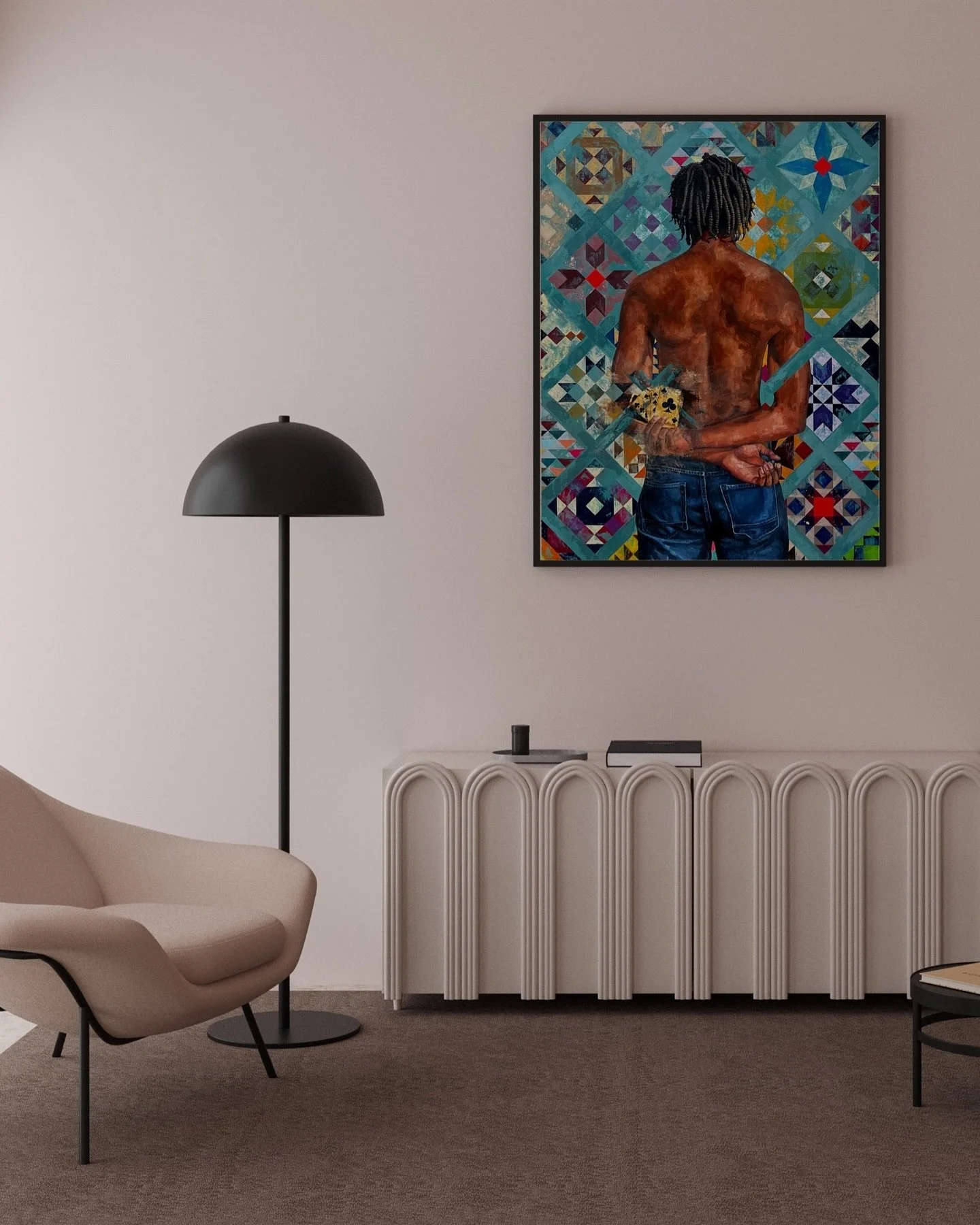 I was wrong. The photoshoot with Brandon @tbh_iwantmore was back in 2016. I&rsquo;ve created quite a few paintings since then. It reminded me of the handful of times I had to either walk away from it or start over. But I never abandoned the idea. Aft