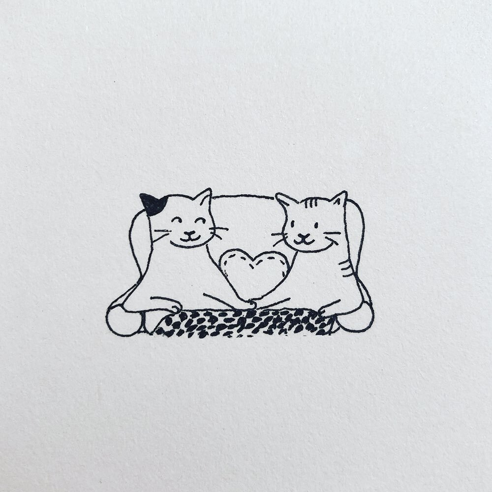 ❤️

#catcouple #happycouple #inkandpen #catoons #cartoons #comicart #catart #drawingsketch #catsagram #illustrationartists #sketchbook #catsofinstagram #comicstrip #inking #inkart #pencildraw #drawingcats #ネコ #katzen #gato