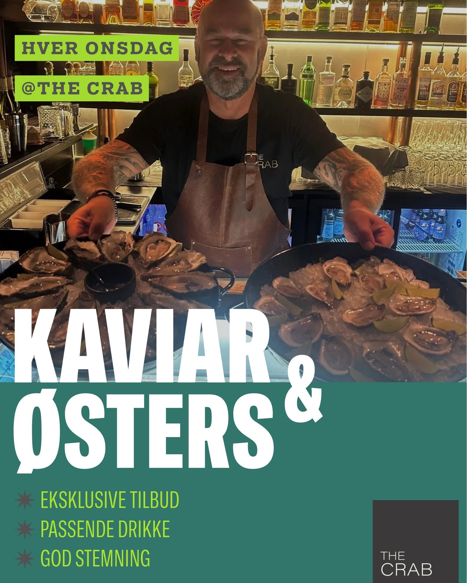 Kaviar og &oslash;sters onsdag hver uke 🥂🦪