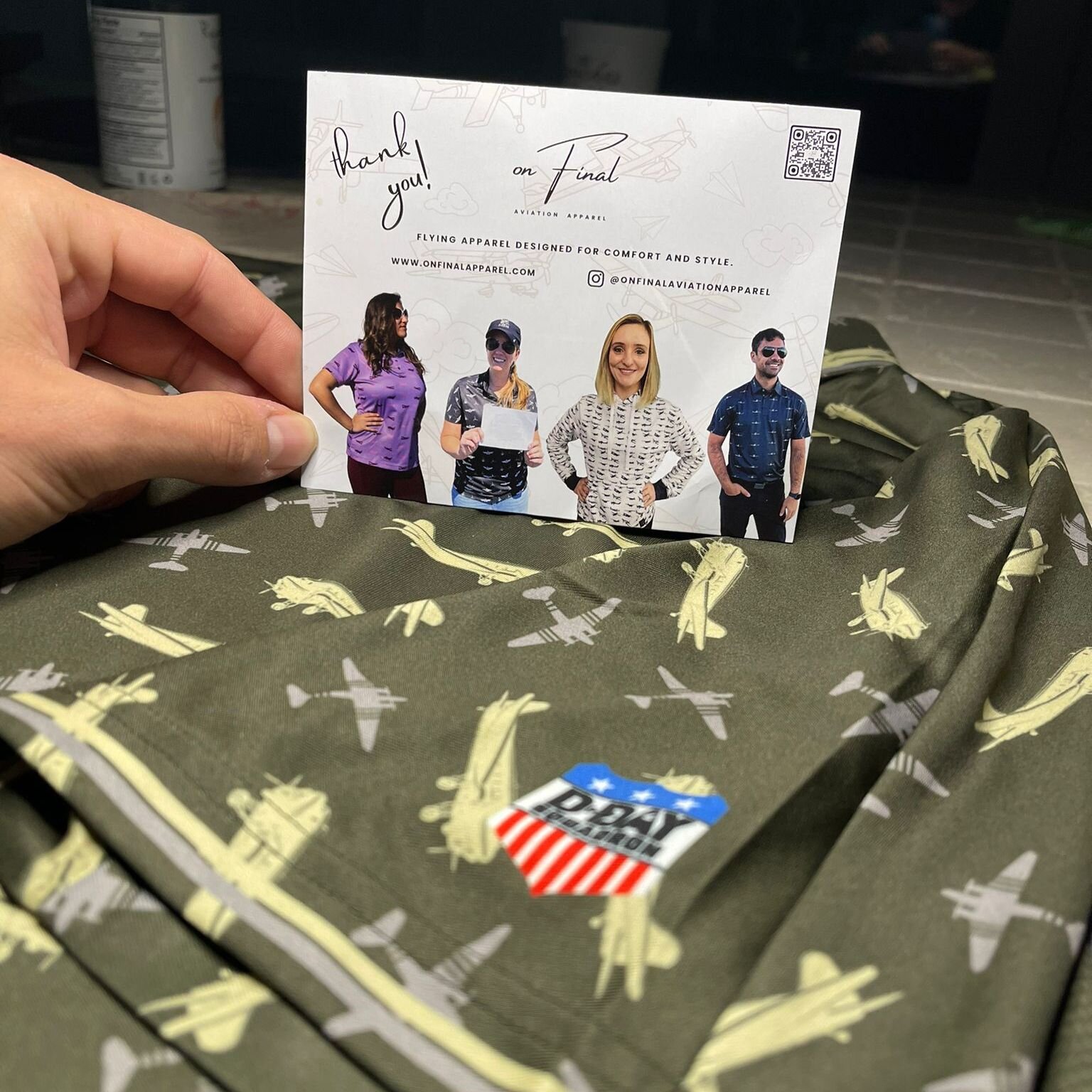 Shoutout to Bryan @bryanthetallkid  for his recent DC3 Men's Polo purchase, which supports the @ddaysquadron . It's always great to see customers like Bryan showing off their love for aviation with our designs!

Thank you for choosing On Final Appare