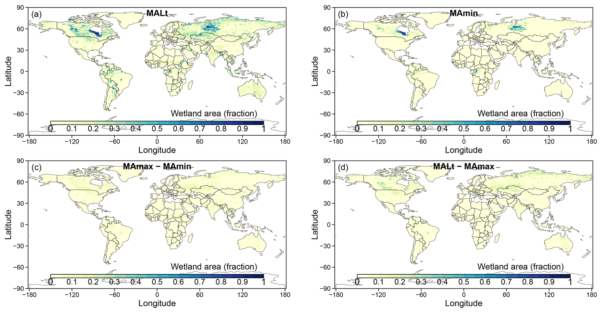 Development of the global dataset of Wetland Area and Dynamics for Methane Modeling (WAD2M)