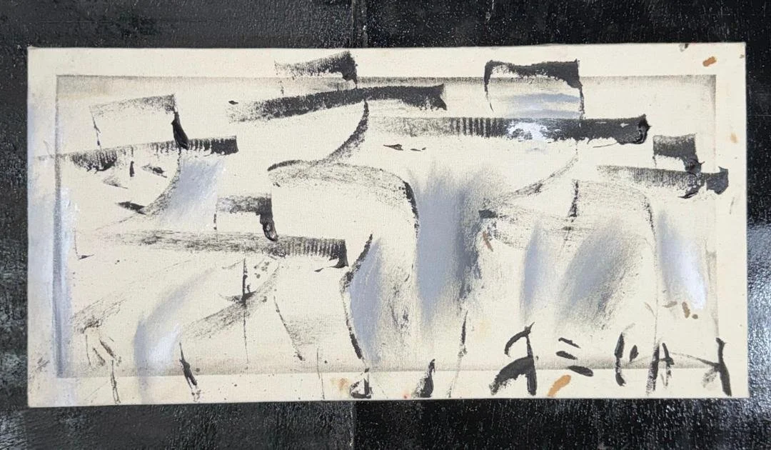 Family of love  I  Original Painting | Monsoon Season Series (24'' x 12'')