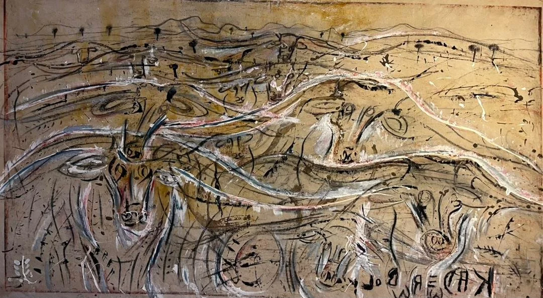 Long Horn  I Original Painting