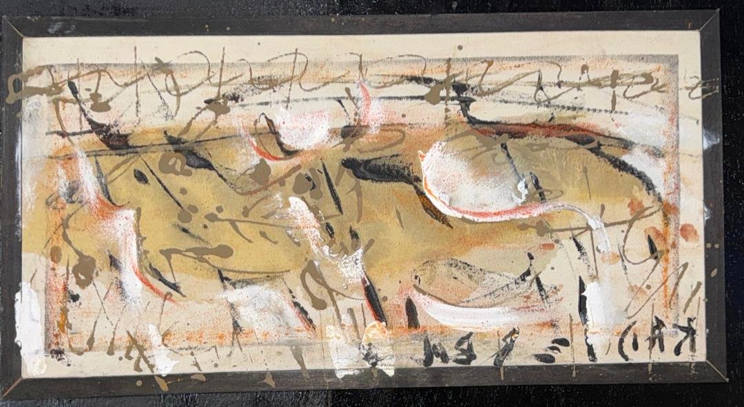 Running for shade  I  Original Painting | Monsoon Season Series (24'' x 12'')