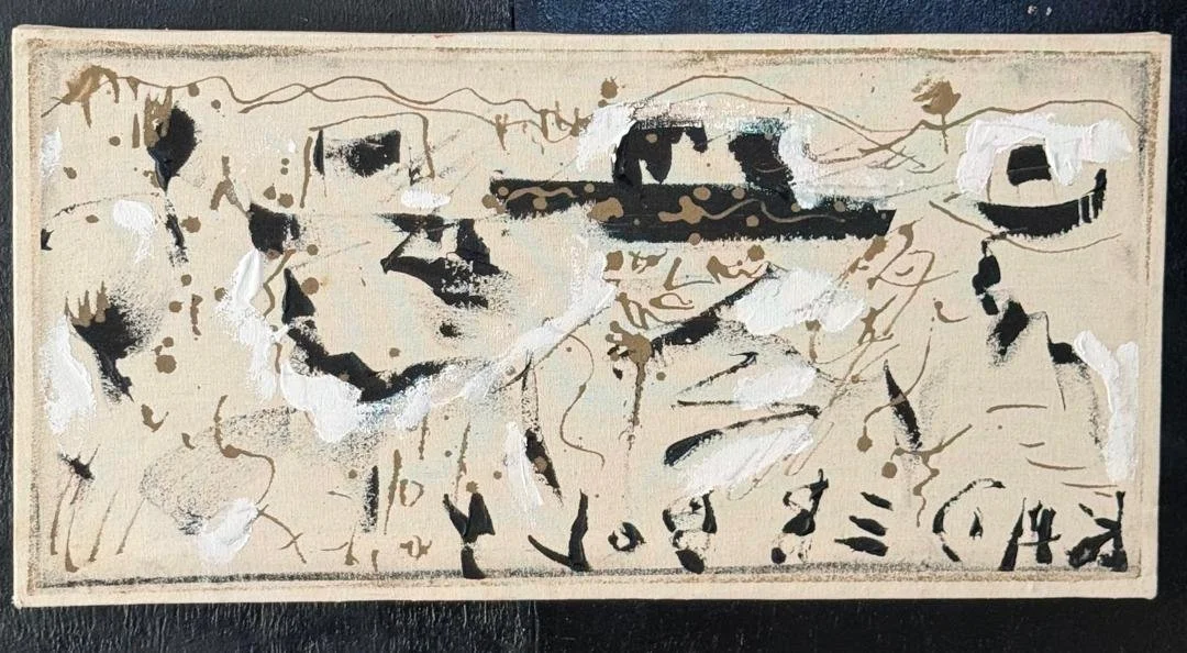 Measuring twice in cutting once  I  Original Painting | Monsoon Season Series (24'' x 12'')