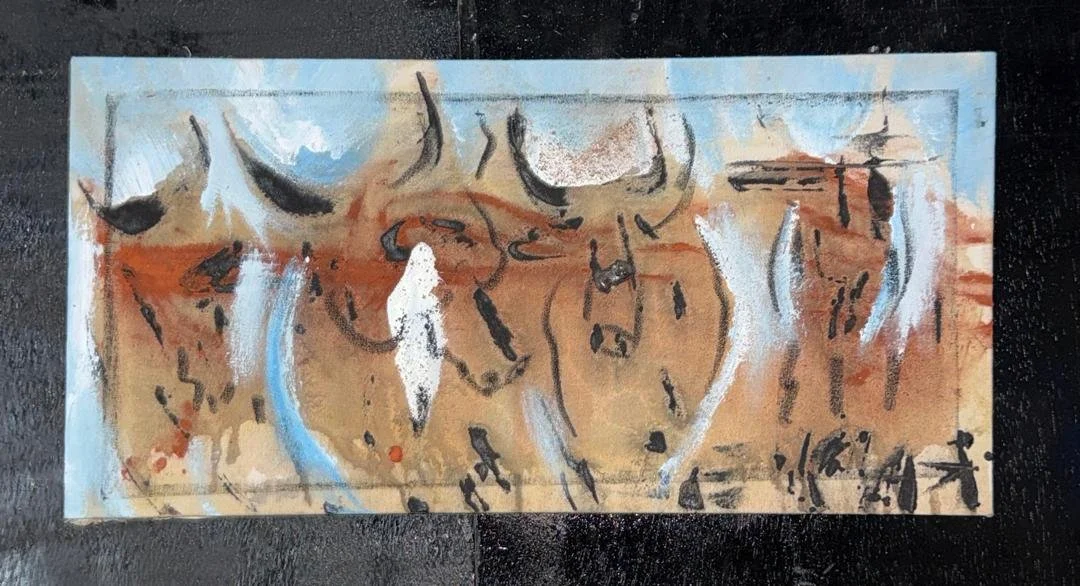 Steady  I  Original Painting | Monsoon Season Series (24'' x 12'')