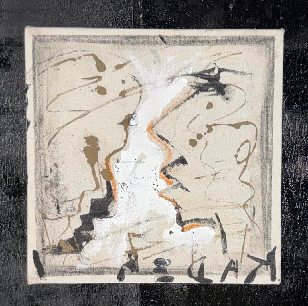 Guiltiness and deception  I  Original Painting | Monsoon Season Series (12'' x 12'')